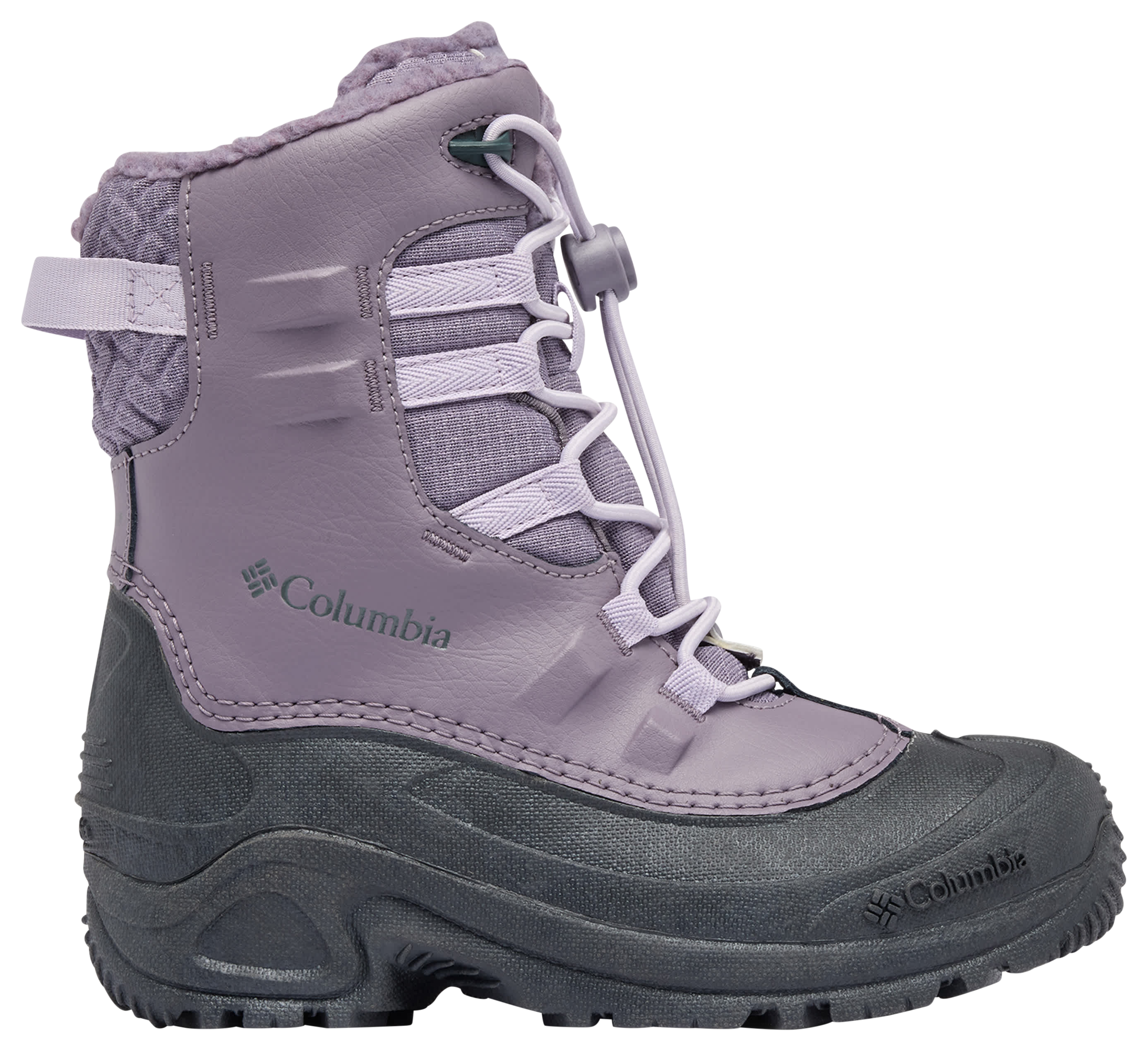 Image of Columbia Bugaboot Celsius Boots for Kids - Granite Purple/Lavender Pearl