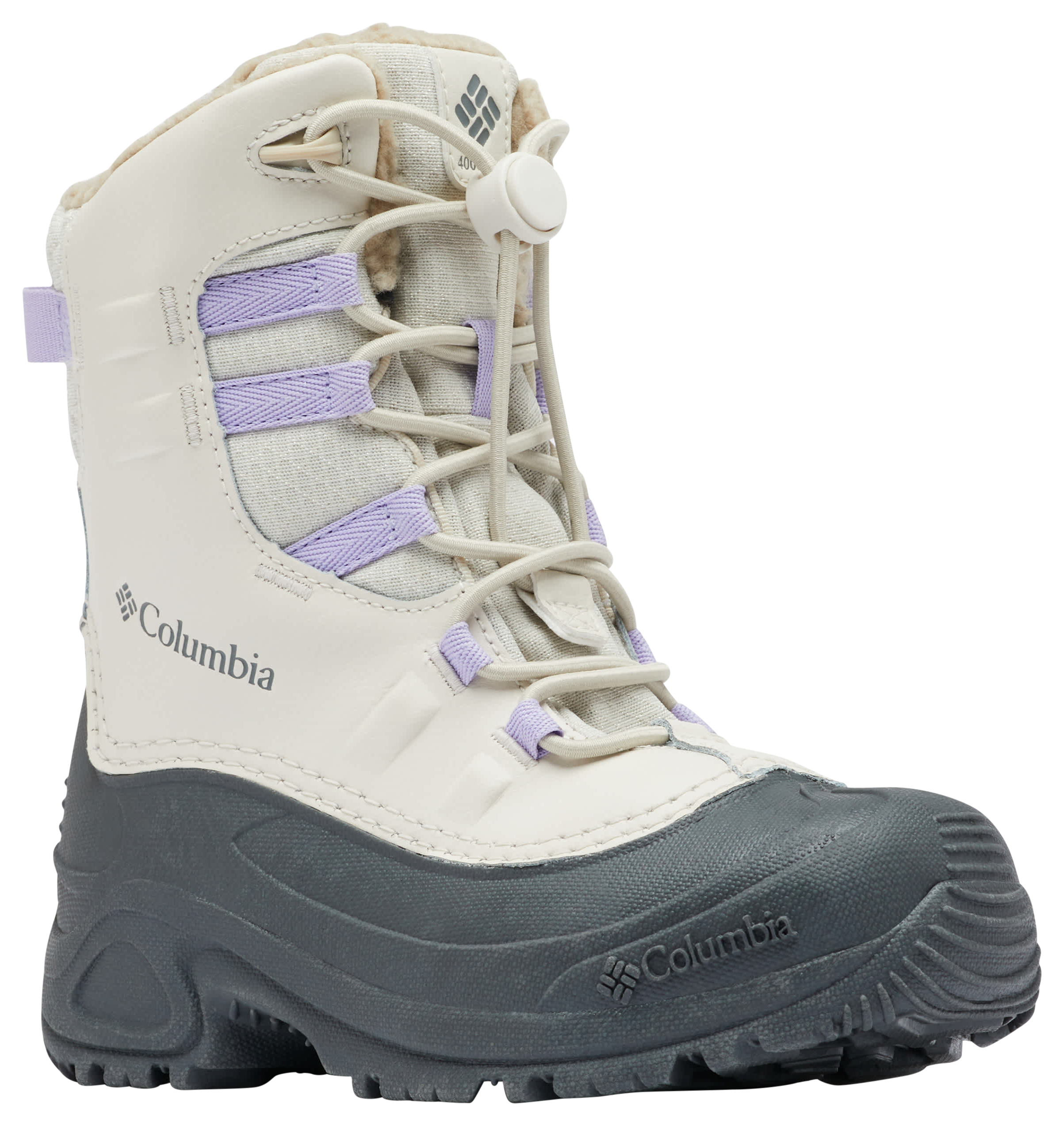Image of Columbia Bugaboot Celsius Boots for Kids - Fawn/Frosted Purple
