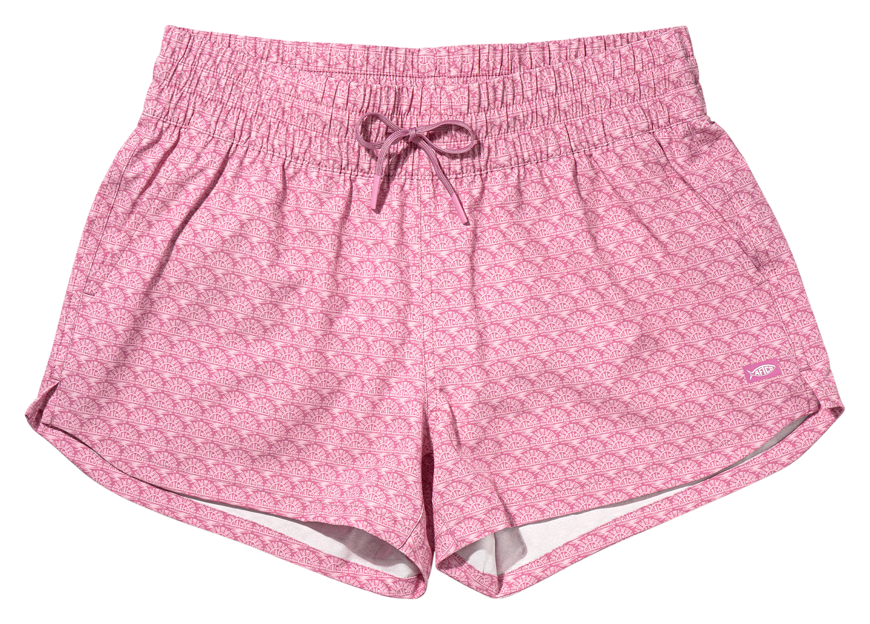 Image of AFTCO Strike Printed Swim Shorts - Wild Rose