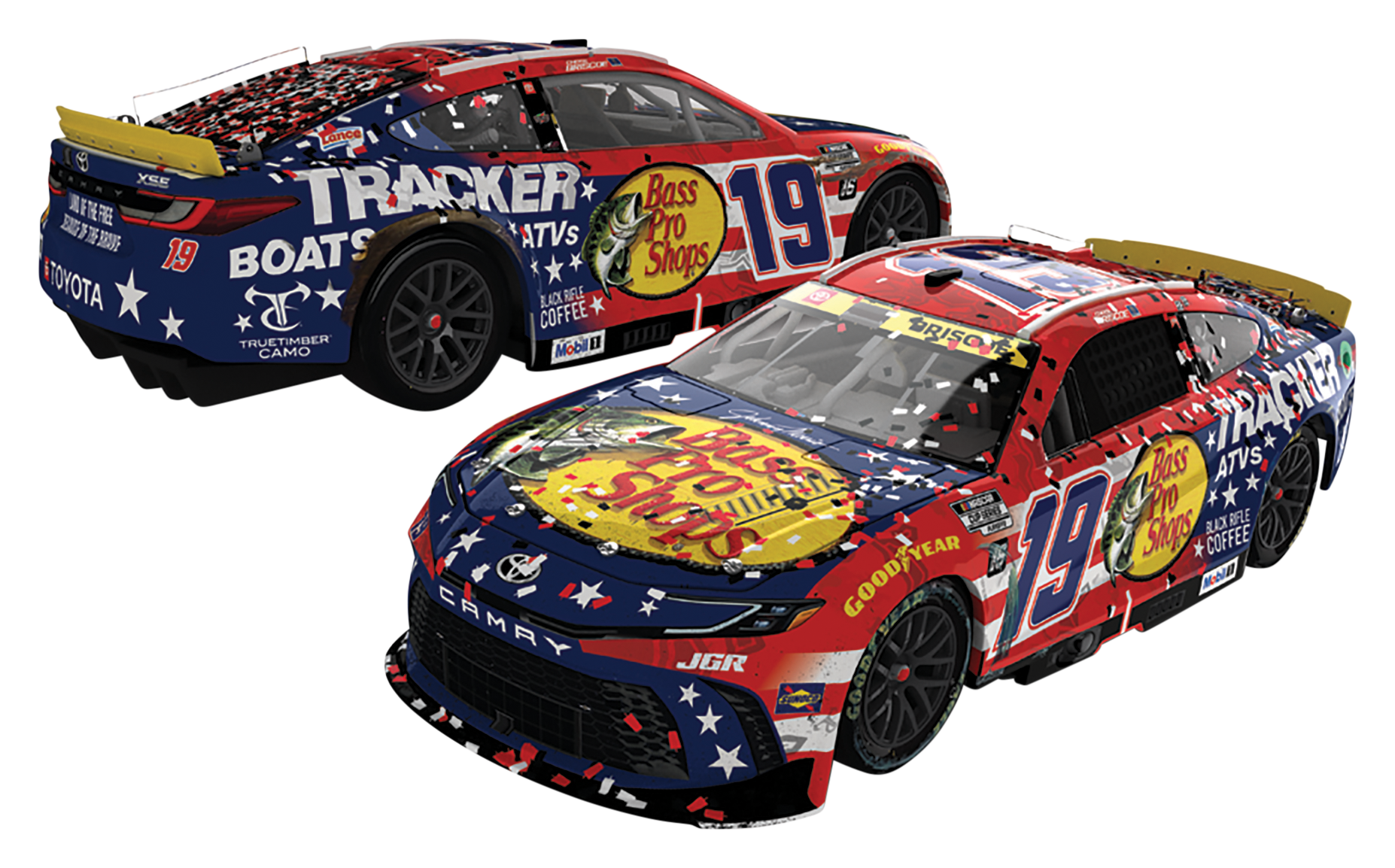 Image of NASCAR Bass Pro Shops #19 Chase Briscoe 1:24 Darlington Die-Cast Car