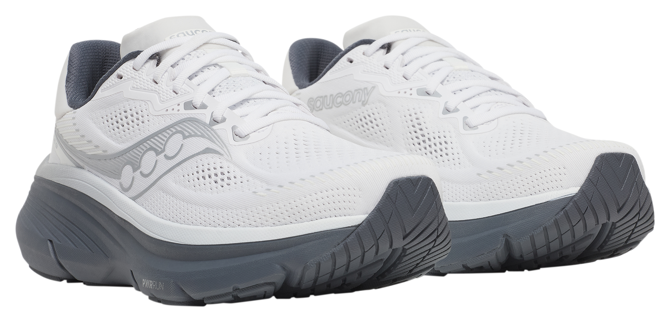 Image of Saucony Guide 19 Running Shoes for Men - White/Shadow