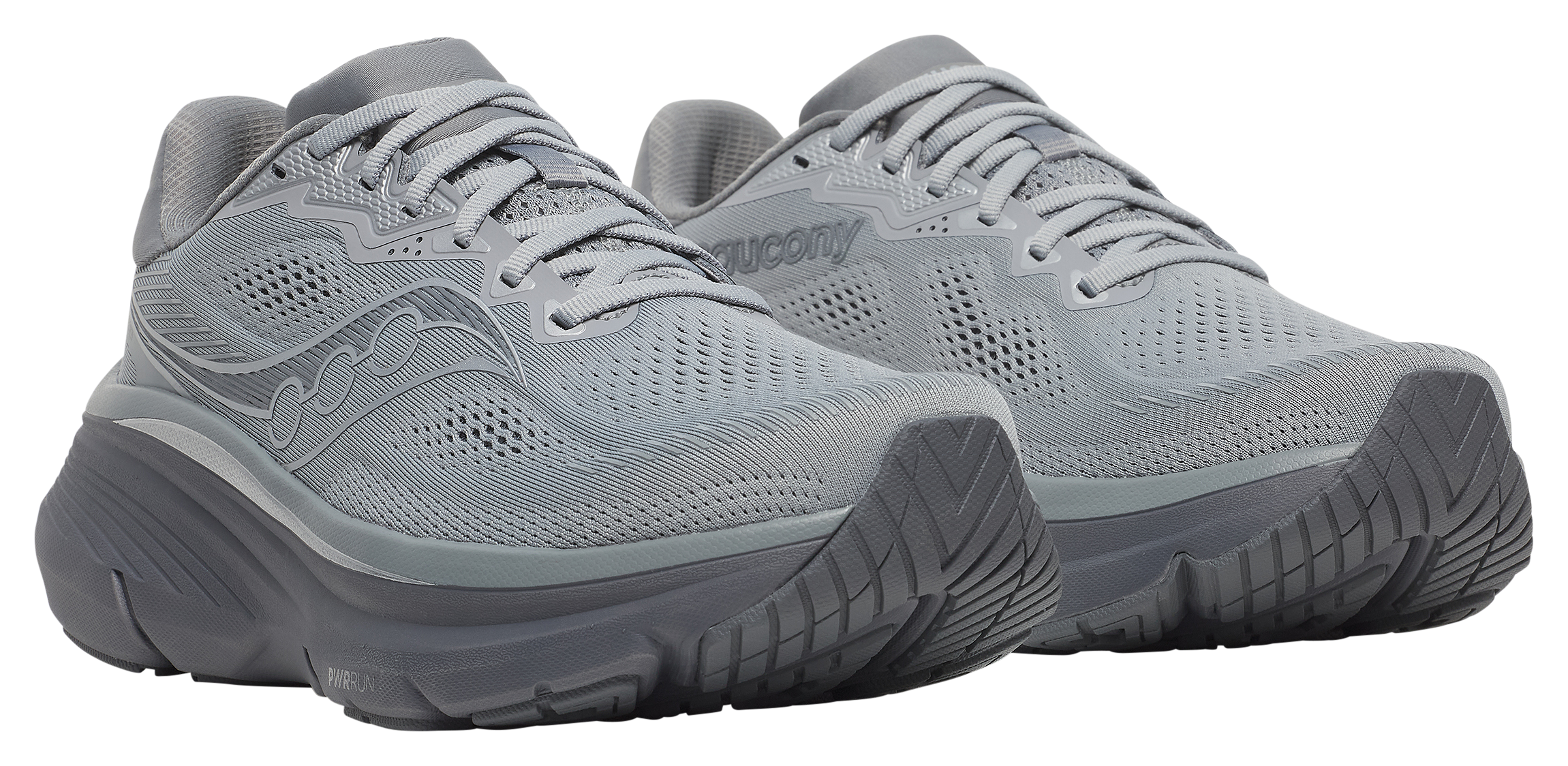 Image of Saucony Guide 19 Running Shoes for Men - Fossil/Carbon