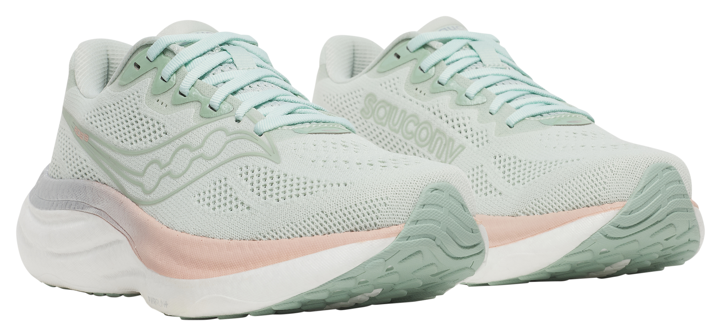 Image of Saucony Ride 19 Running Shoes for Women - Mist/Cameo