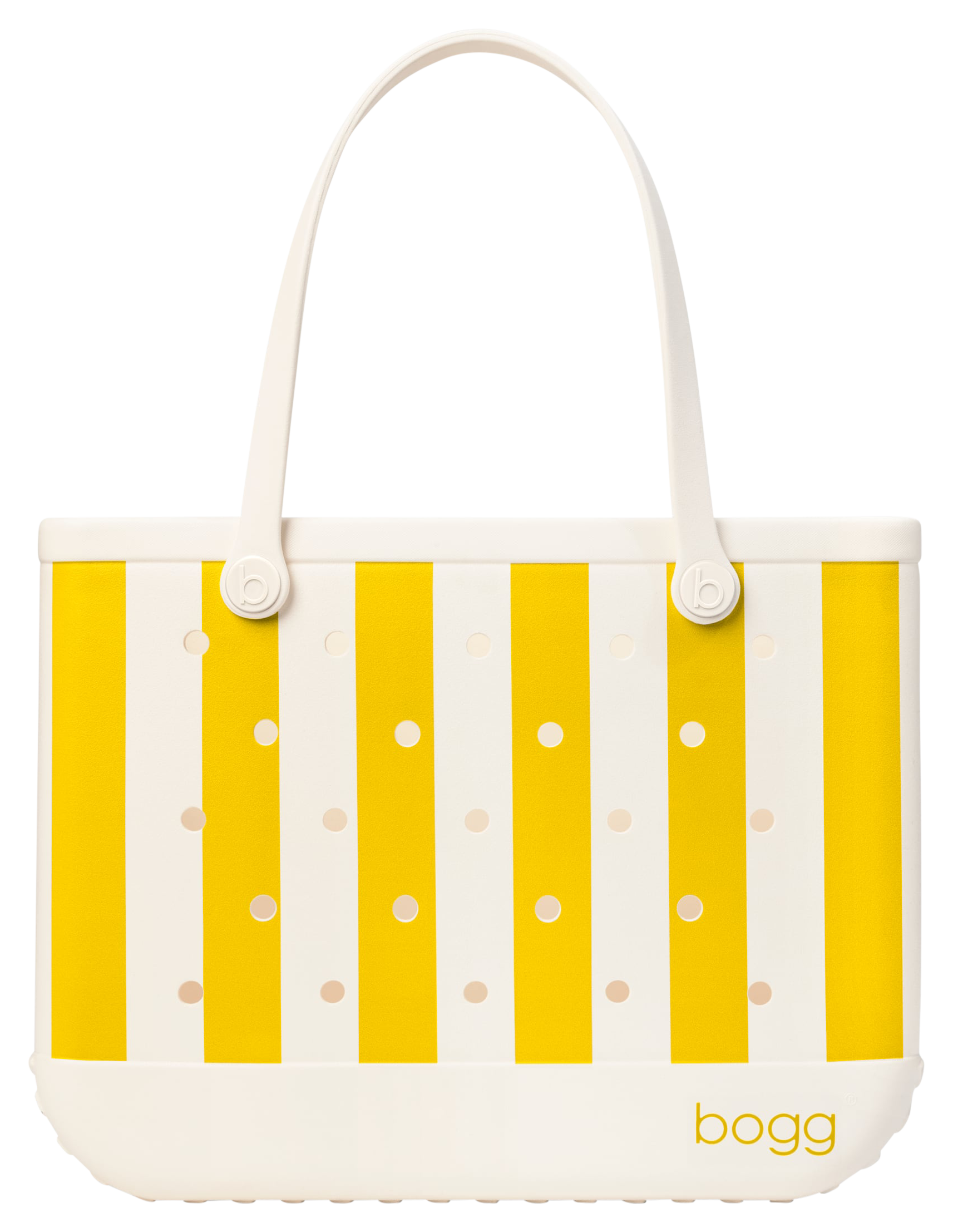 Image of Bogg Original Tote Bag - Limoncello Yellow Stripe