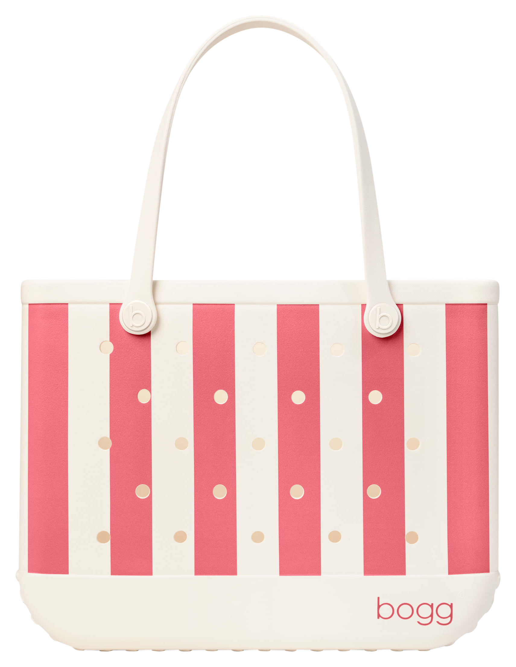 Image of Bogg Original Tote Bag - Capri Coral Stripe