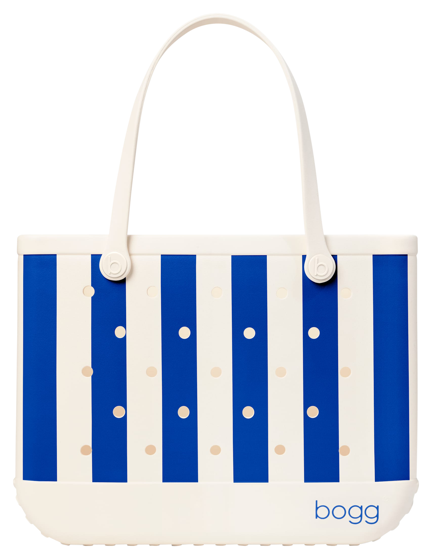 Image of Bogg Original Tote Bag - Mykonos Blue Stripe