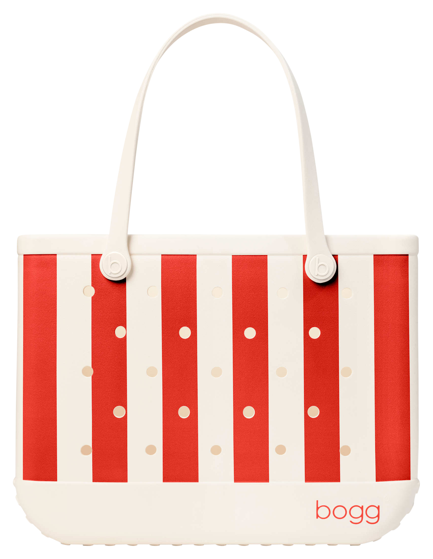 Image of Bogg Original Tote Bag - Buoy Red Stripe