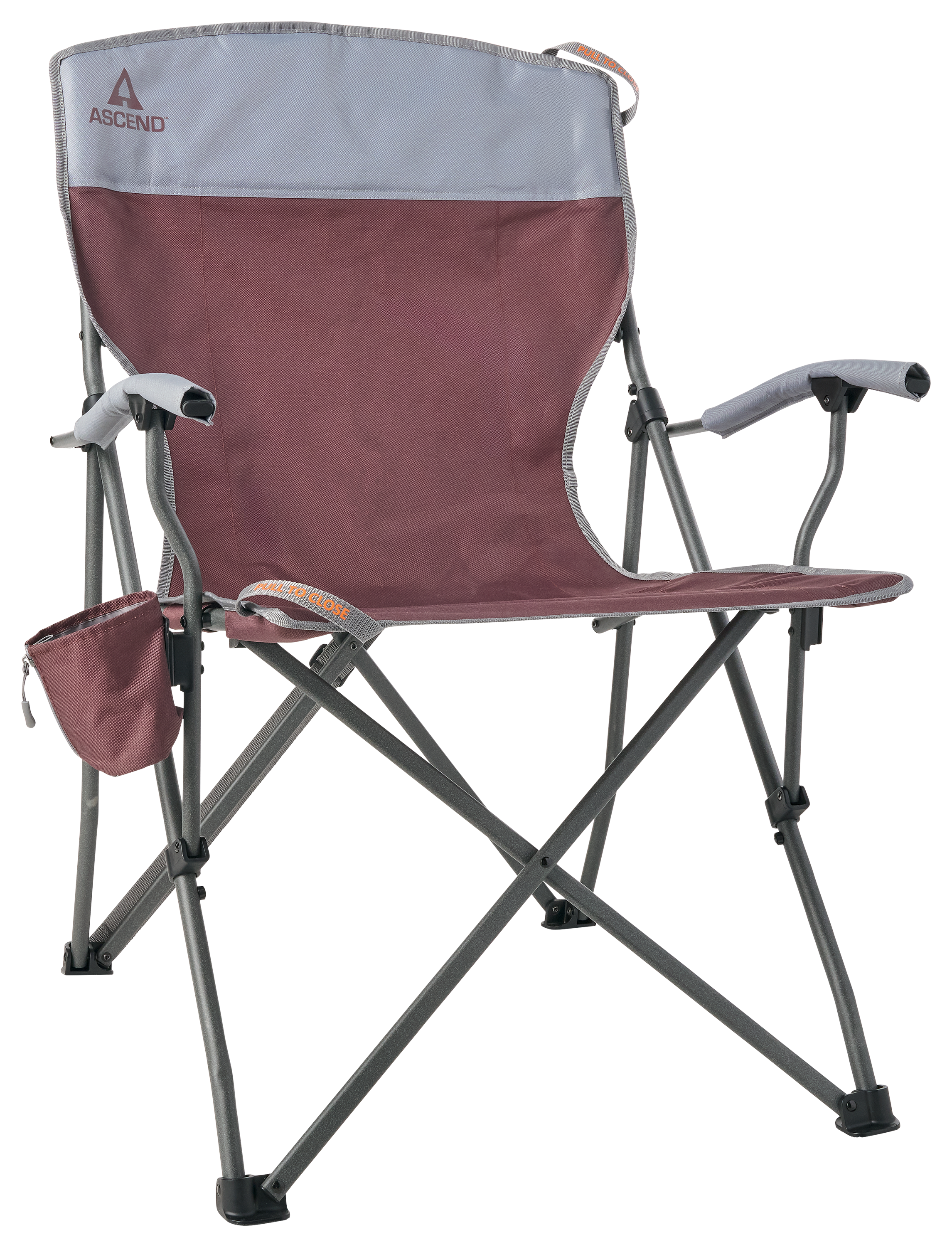 Image of Ascend Hard Arm Folding Camp Chair - Huckleberry
