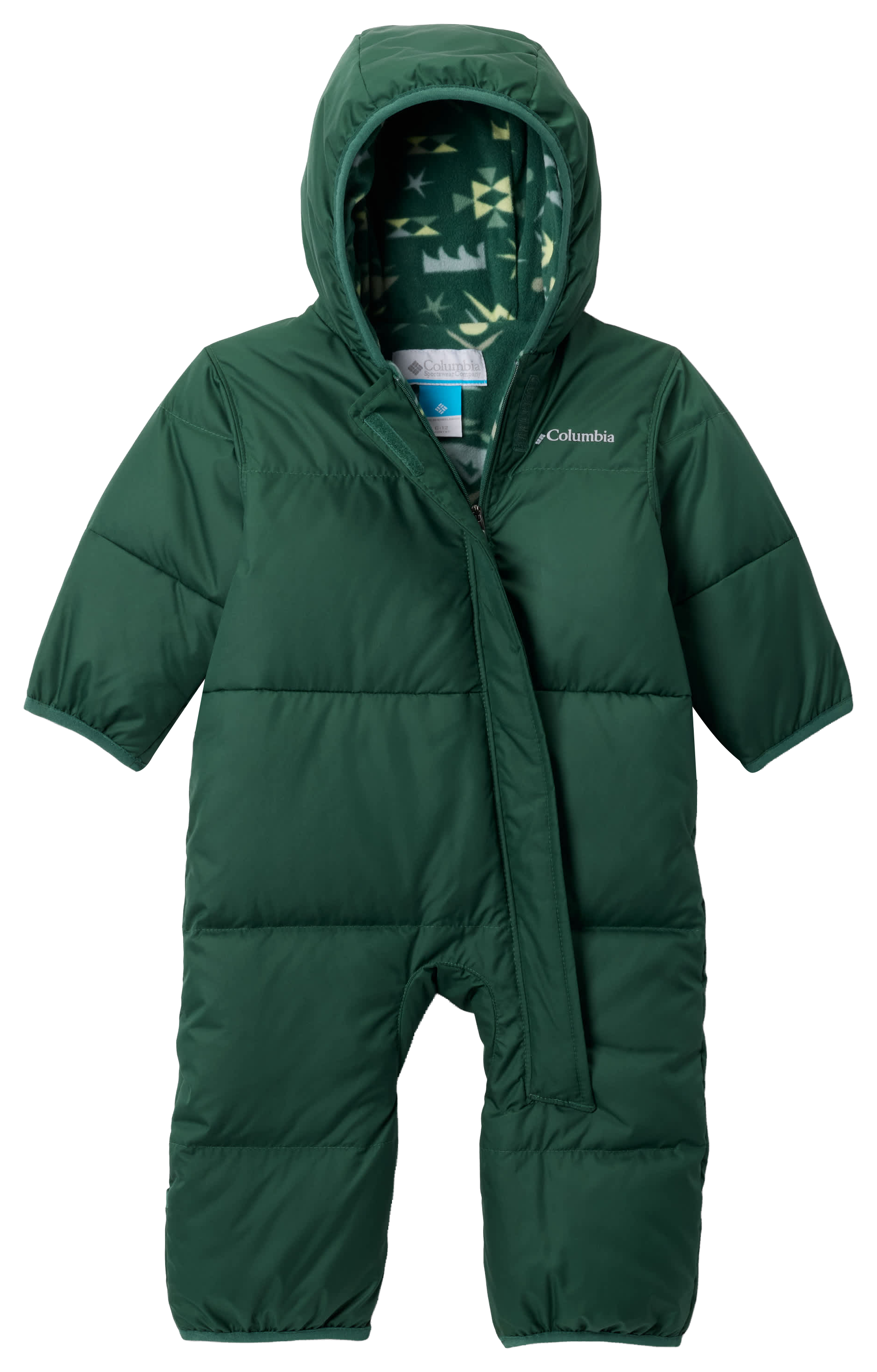 Image of Columbia Snuggly Bunny II Bunting for Babies - Rain Forest/Rain Forest Peaked - 3-6 Months