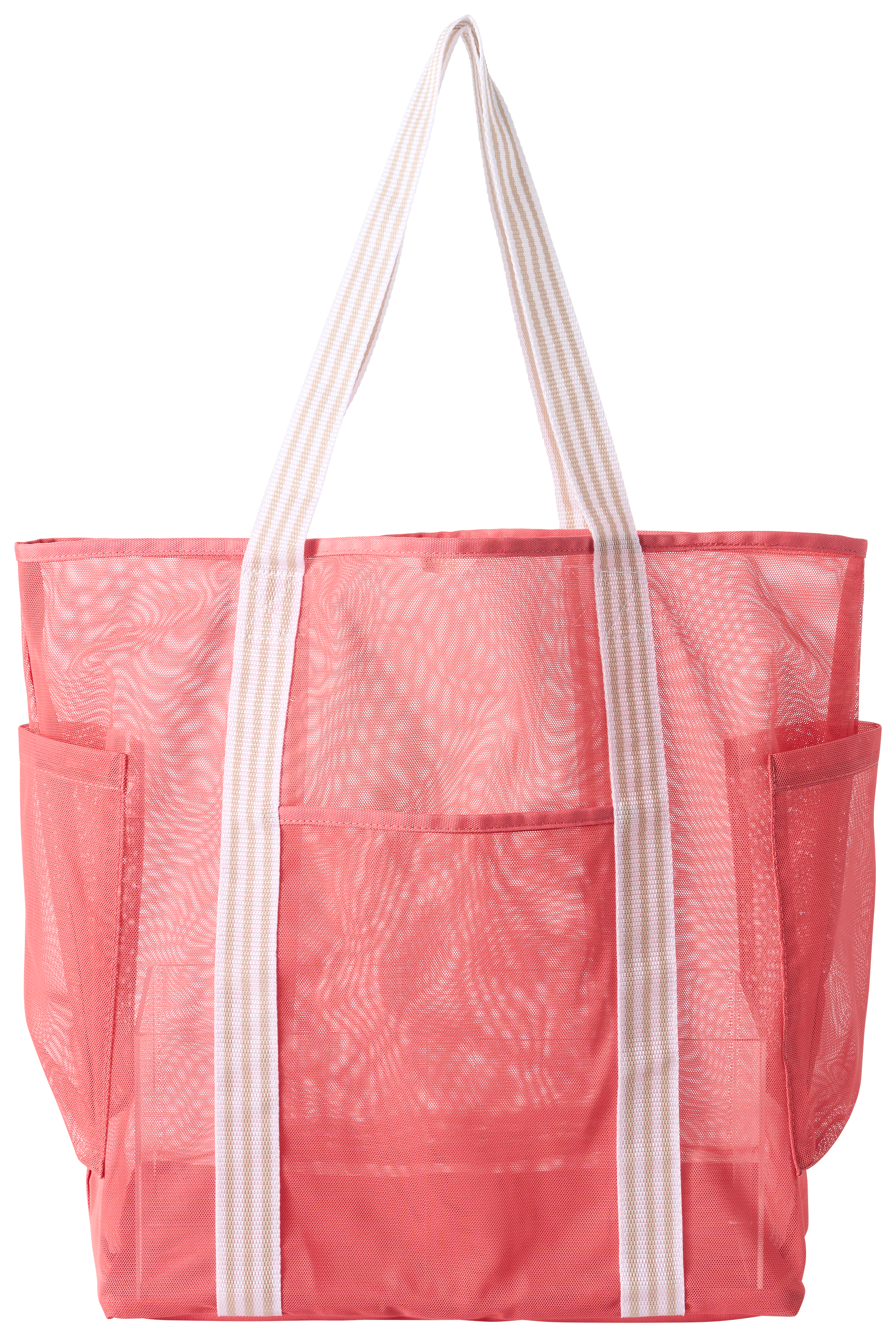 Image of Natural Reflections Mesh Tote Bag - Spiced Coral