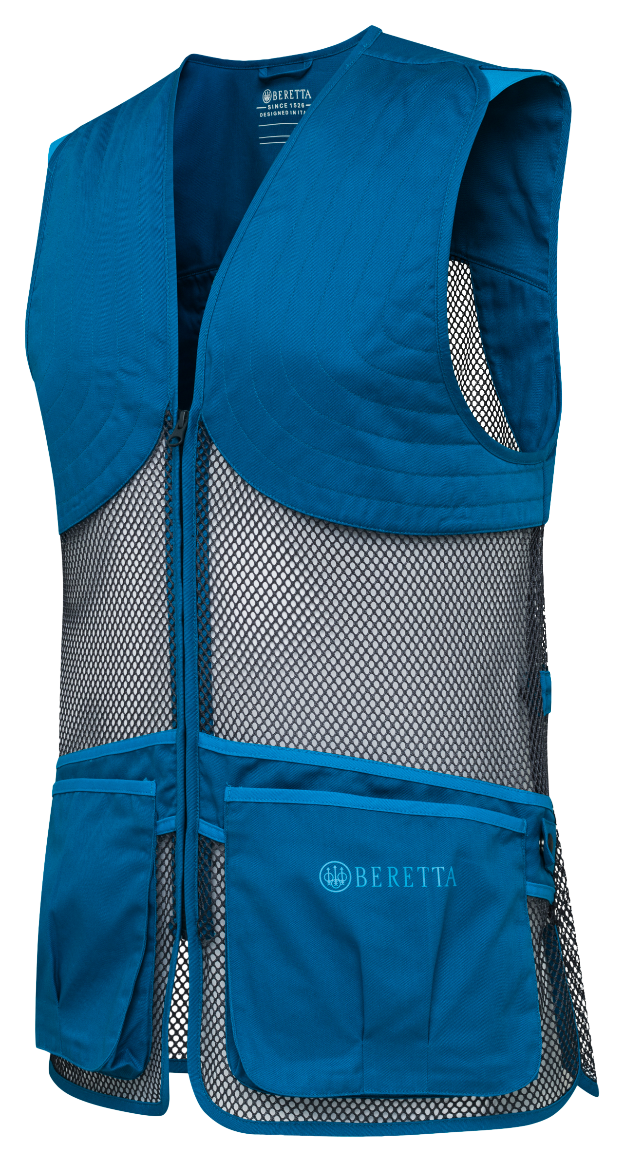 Image of Beretta Full-Mesh Shooting Vest - Blue Twilight