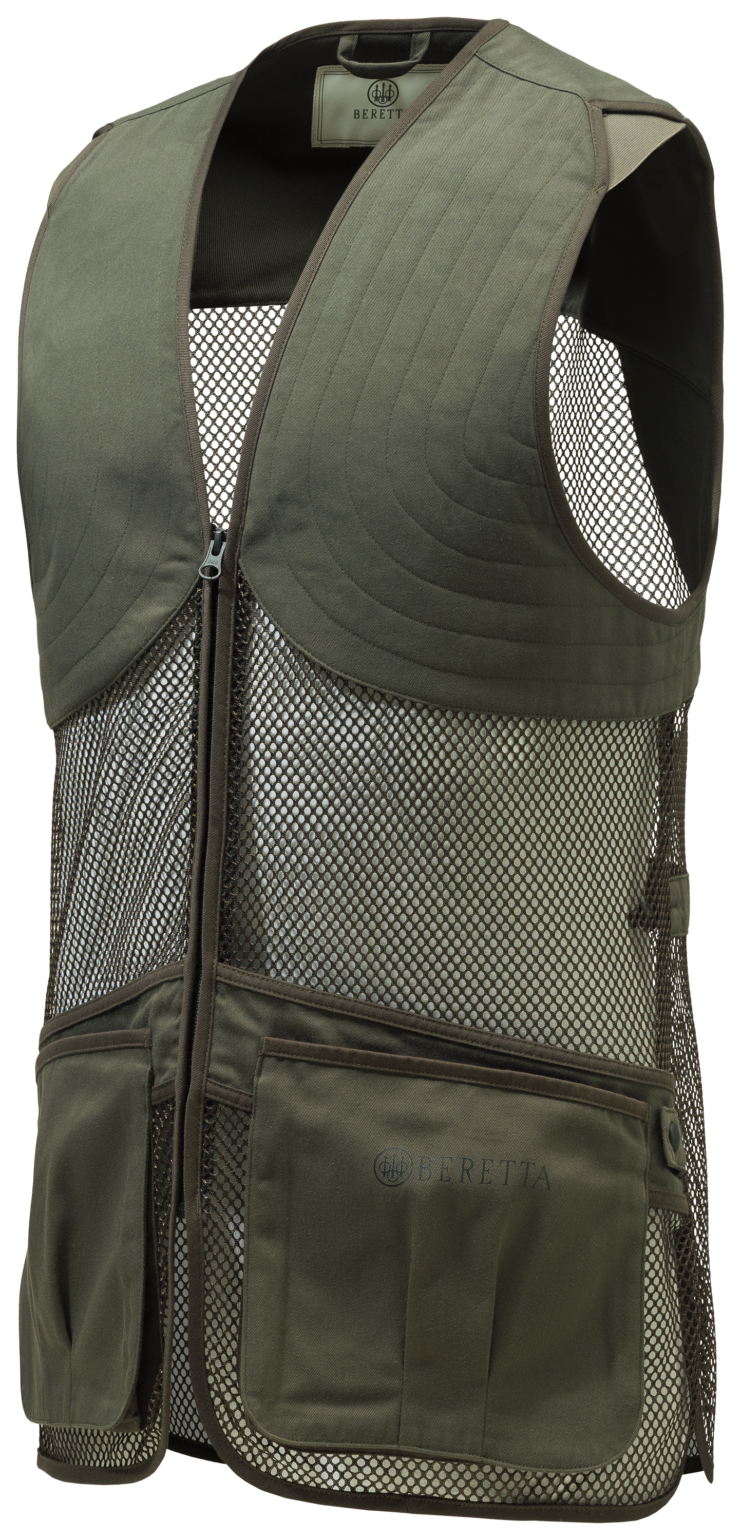 Image of Beretta Full-Mesh Shooting Vest - Green Moss