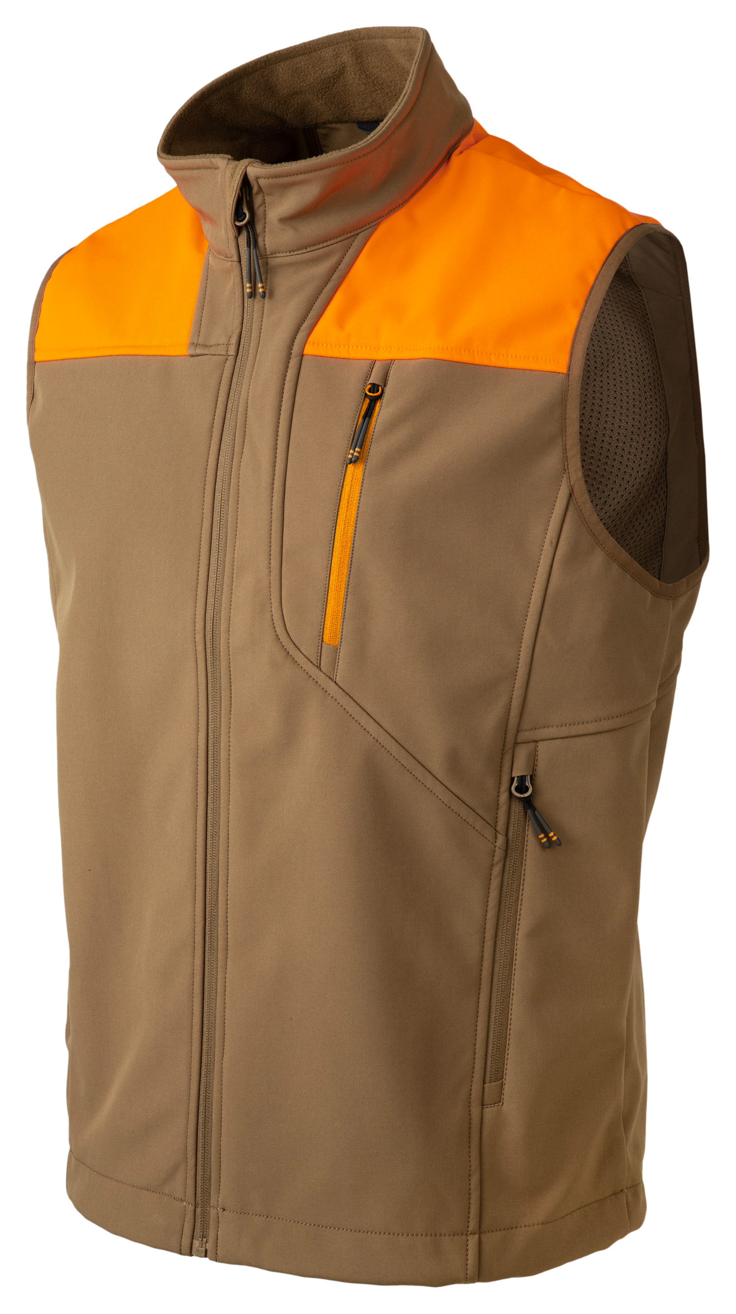 Image of Beretta Daybreak Softshell Vest - Otter/Orange