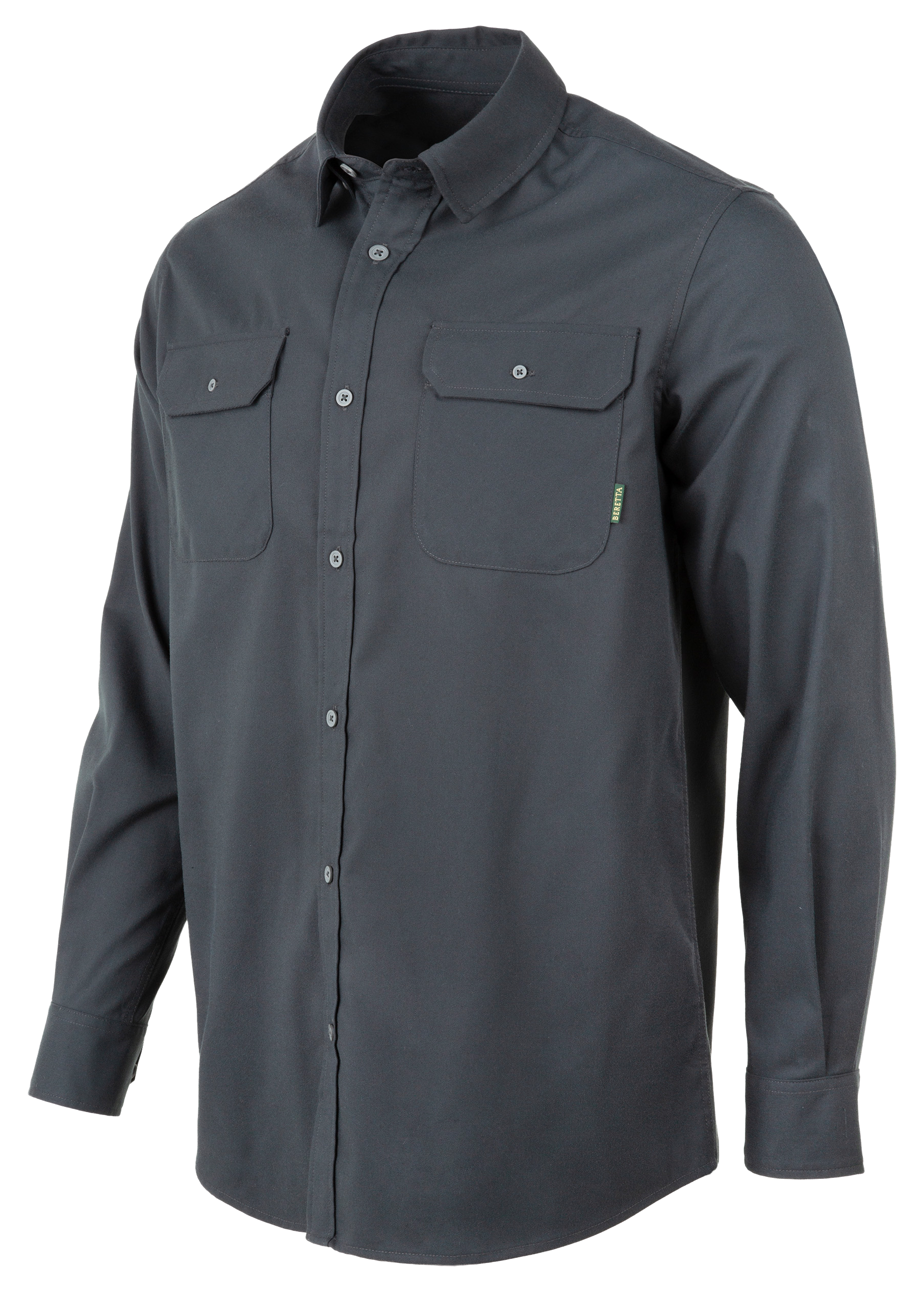 Image of Beretta Cadet Long-Sleeve Button-Down Shirt - Peat