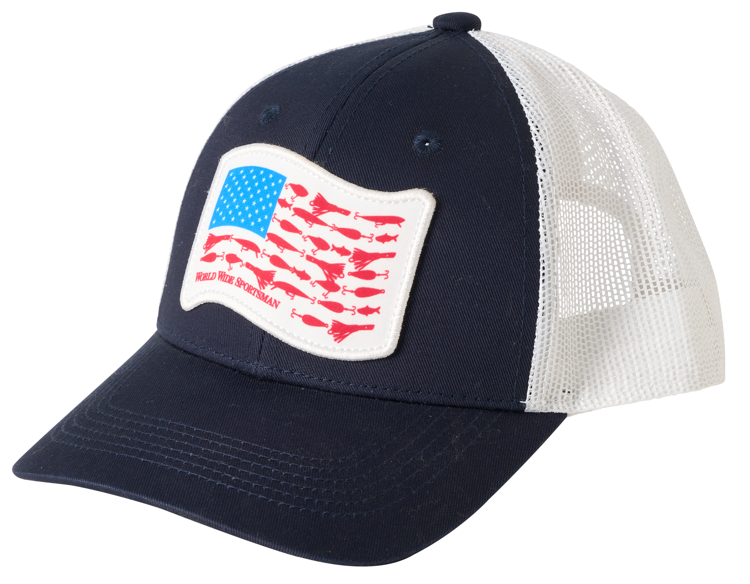 Image of World Wide Sportsman Flag Mesh-Back Cap for Kids