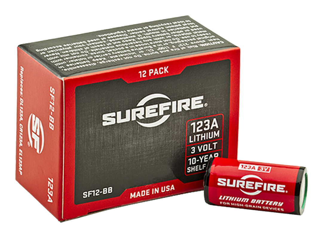 Image of SureFire 123A High-Performance Lithium Batteries - 12 Pack