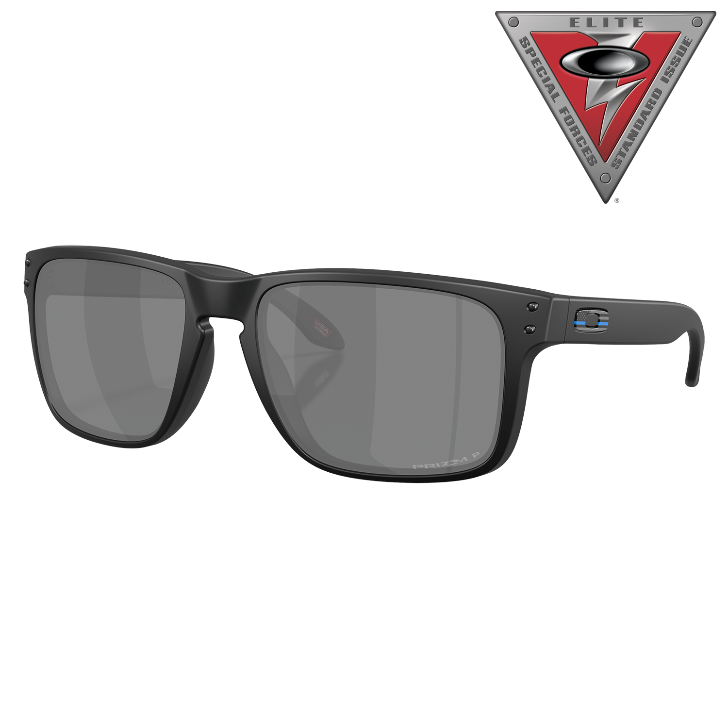 OAKLEY SI Holbrook XL OO9417 Tonal Thin Blue Line Prizm Grey Mirror Polarized Sunglasses