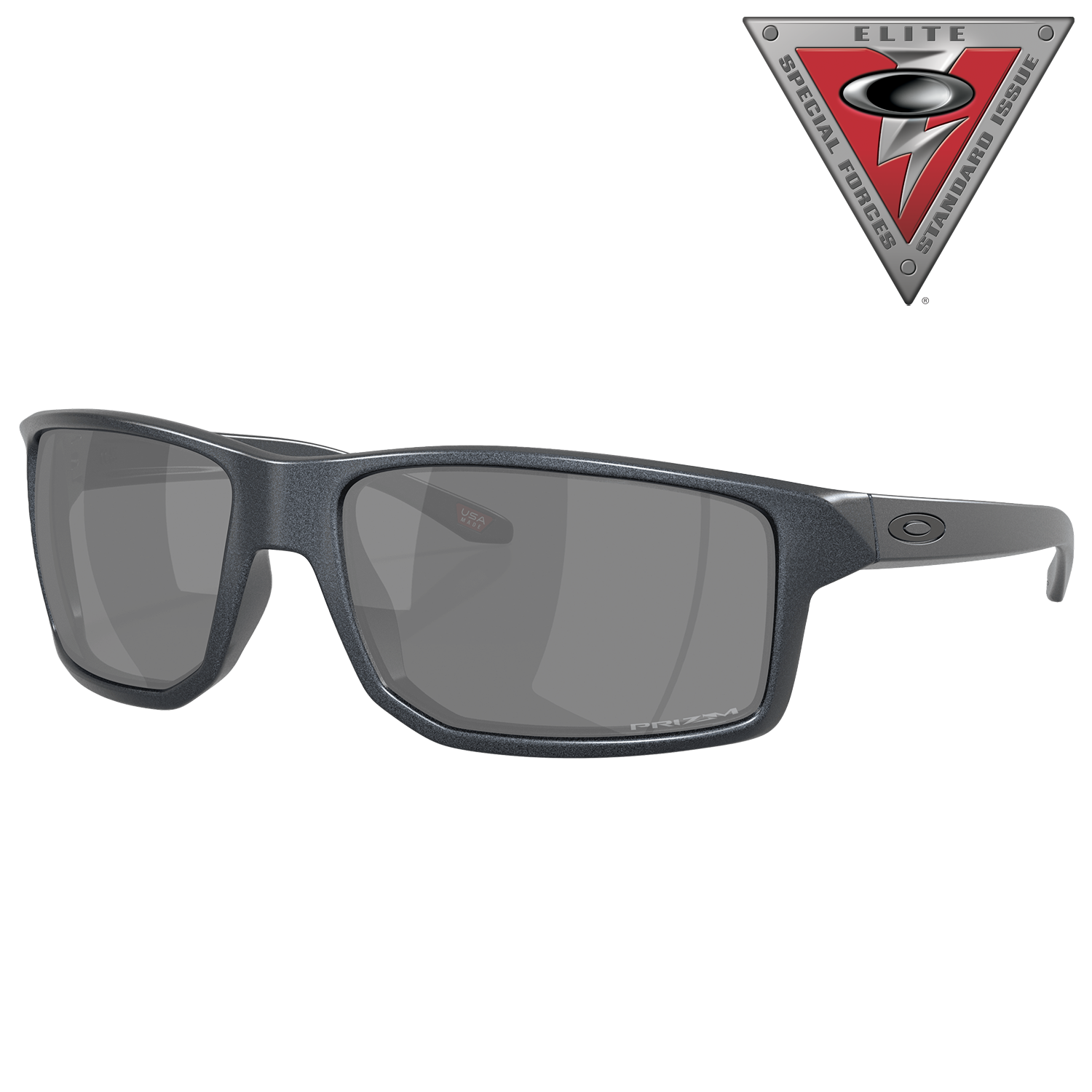 Image of Oakley SI Gibston XL OO9470 Metal Collection Prizm Grey Mirror Sunglasses