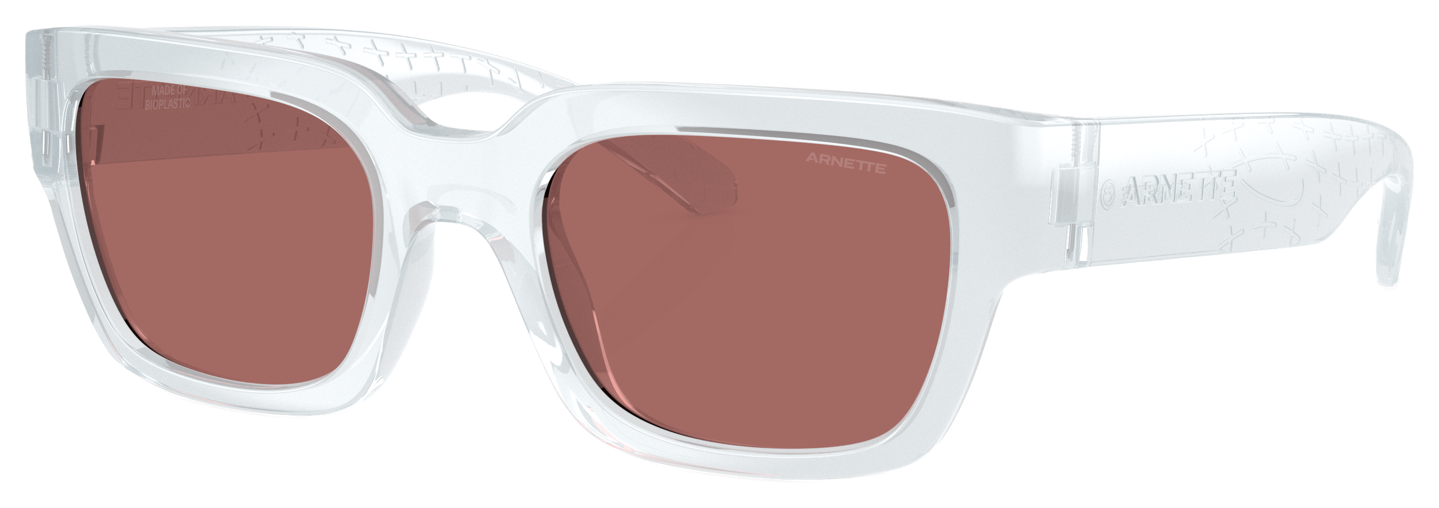 Image of Arnette Myndegap AN4354 Sunglasses - Transparent Ice/Dark Violet - XX-Large