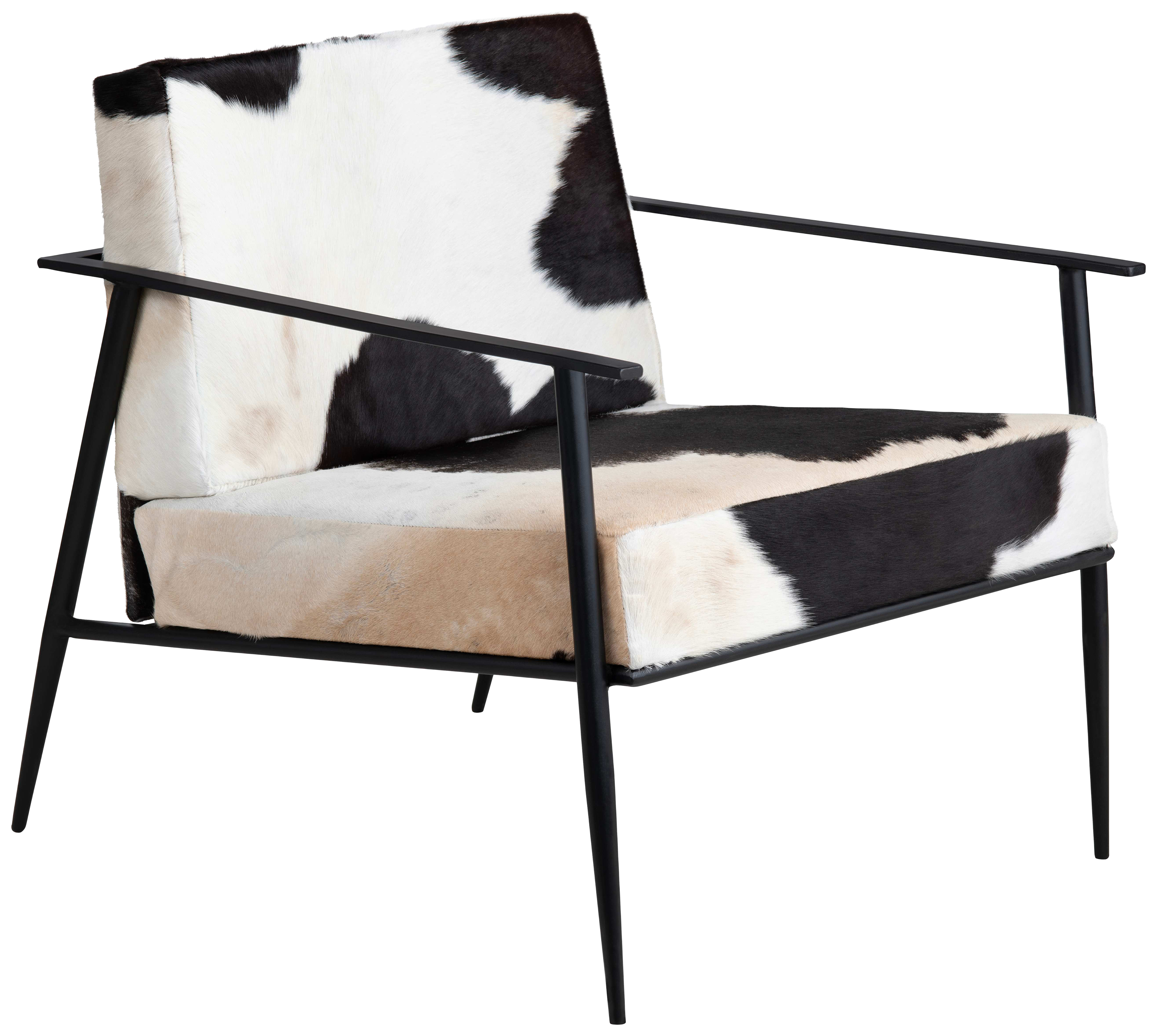 Image of Classic Home Upholstered Accent Armchair with Iron Frame