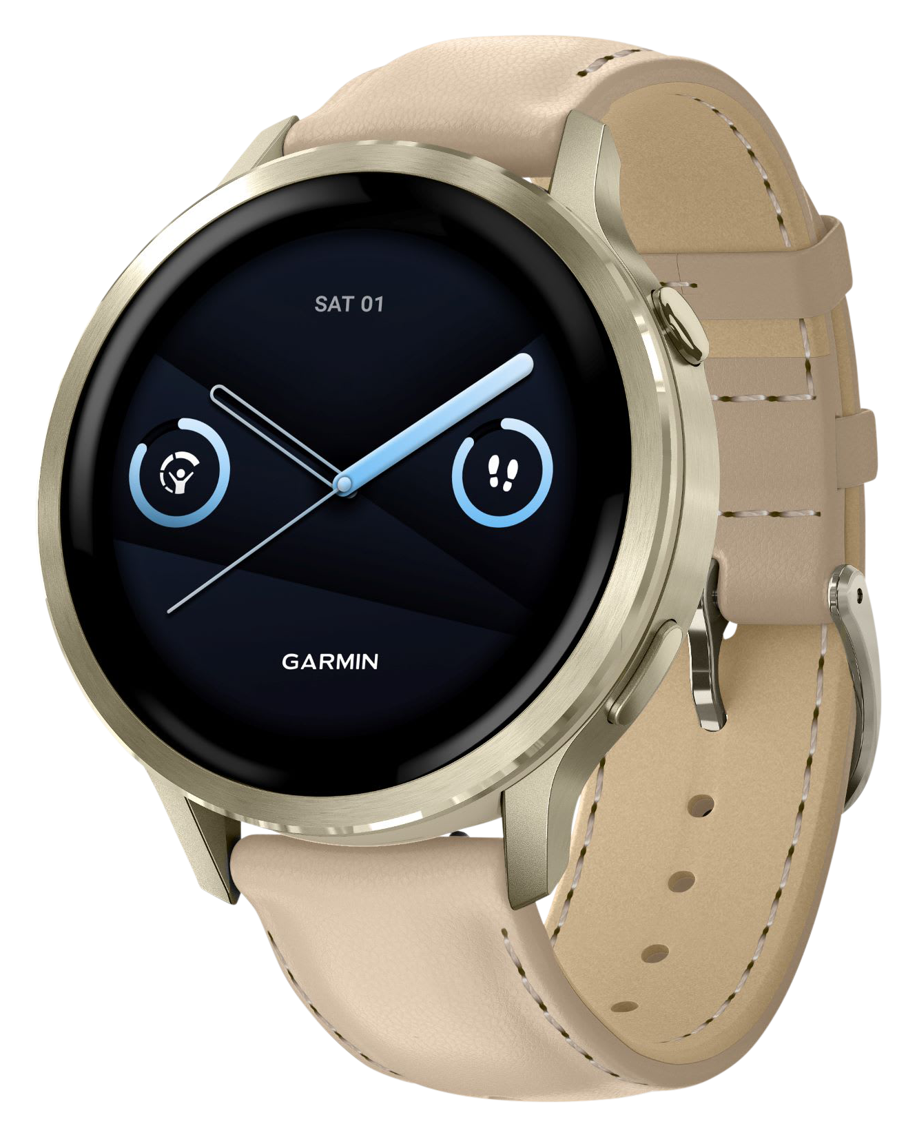 Image of Garmin Venu 4 GPS Smartwatch - Lunar Gold/Sand - 41mm