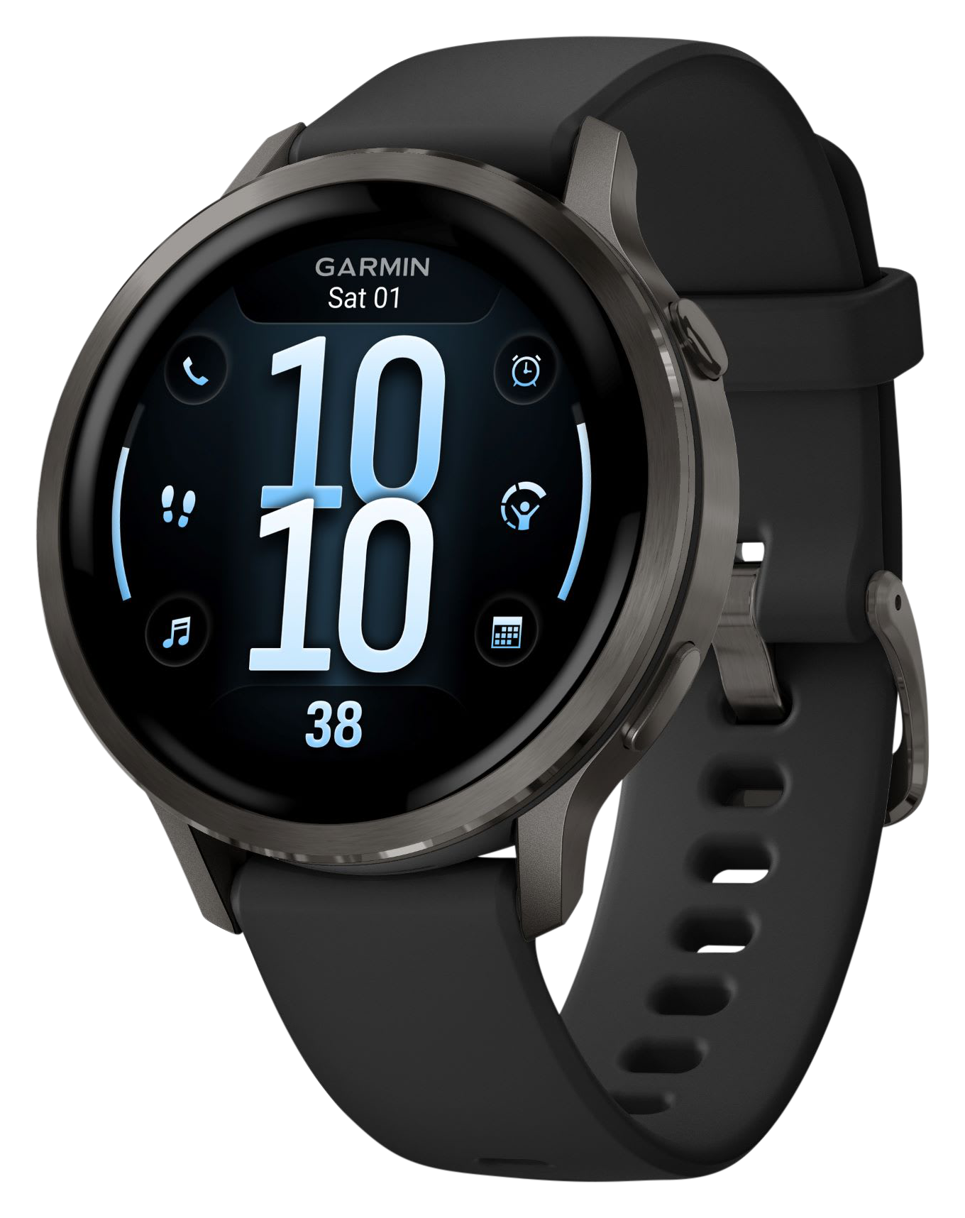 Image of Garmin Venu 4 GPS Smartwatch - Slate/Black - 41mm
