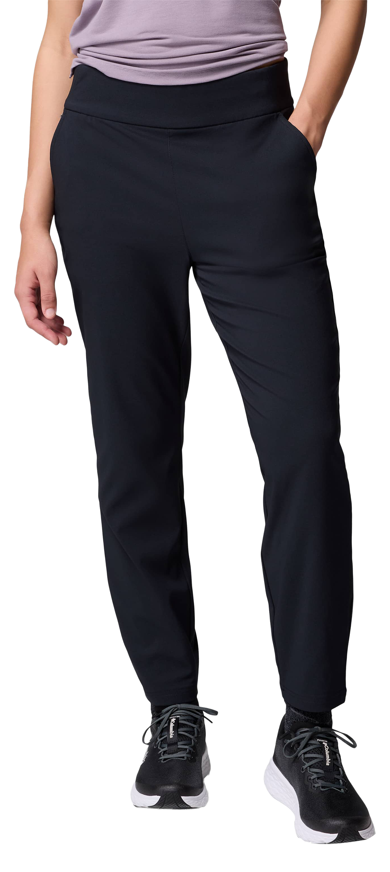 Image of Columbia All Seasons Slim Pull-On Pants - Black - XS - Long