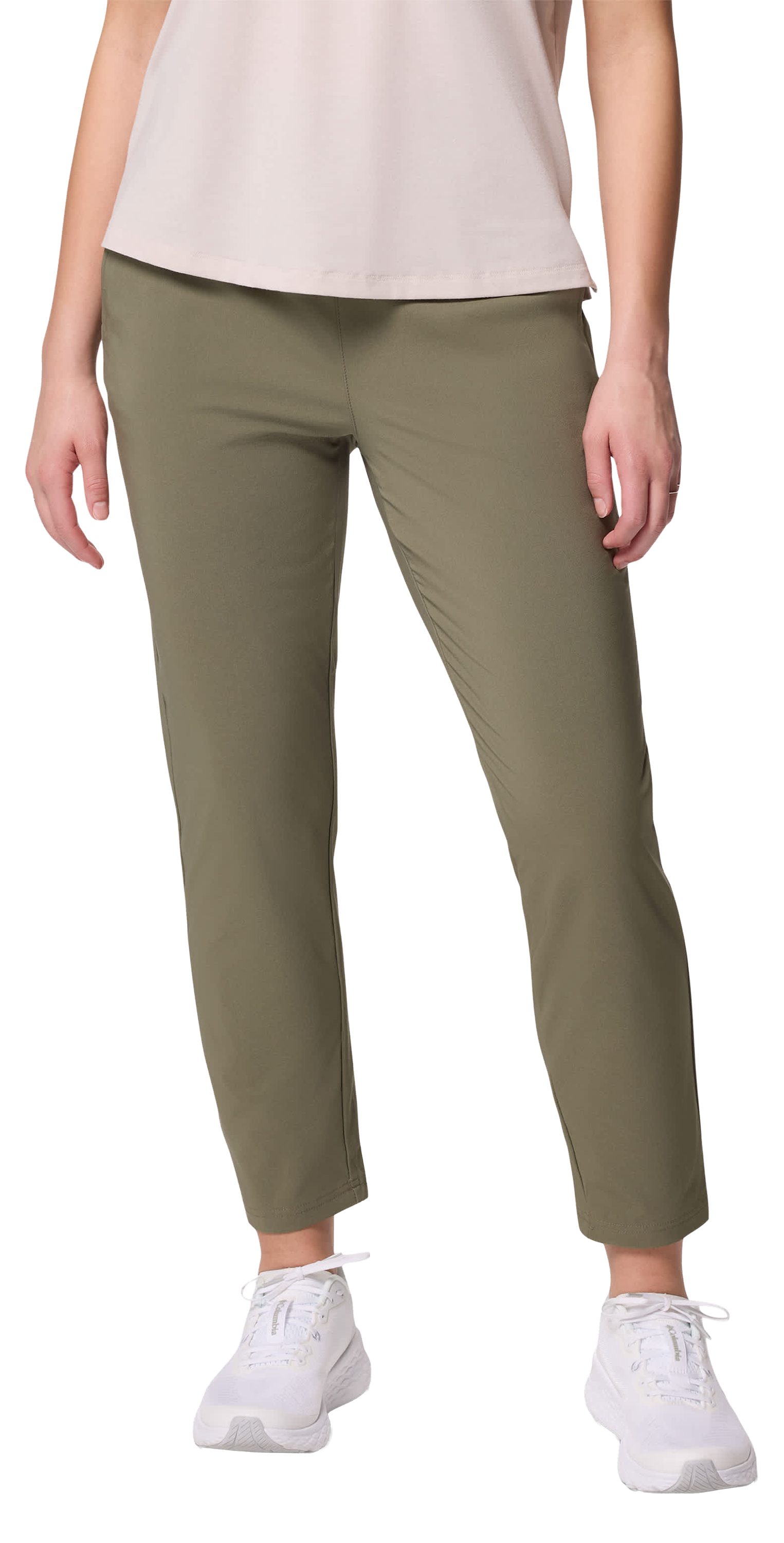 Image of Columbia All Seasons Slim Pull-On Pants - Stone Green - XL - Short