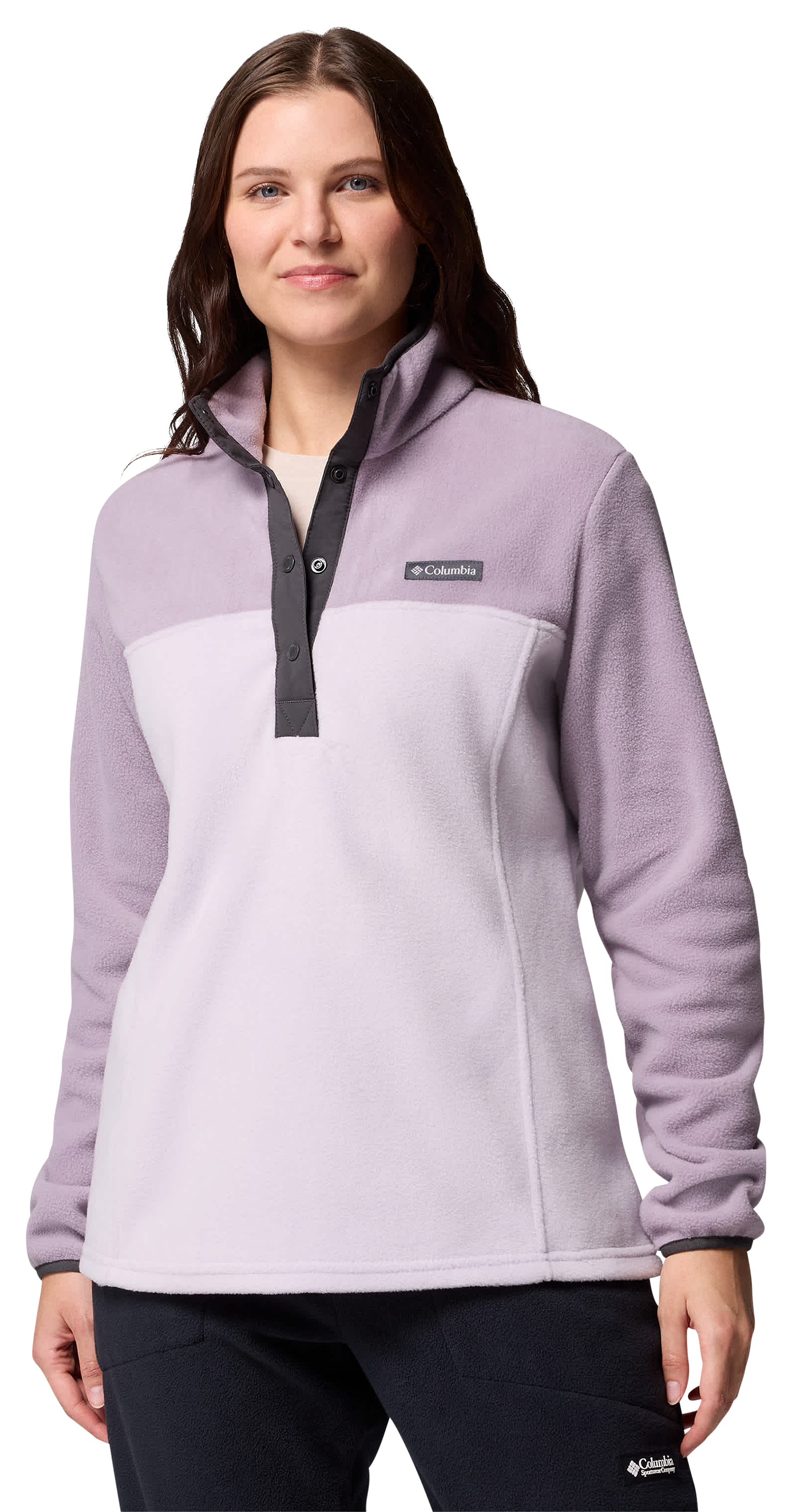 Image of Columbia Benton Springs II Half-Snap Pullover - Lavender Pearl/Shale Purple/Shark - XL