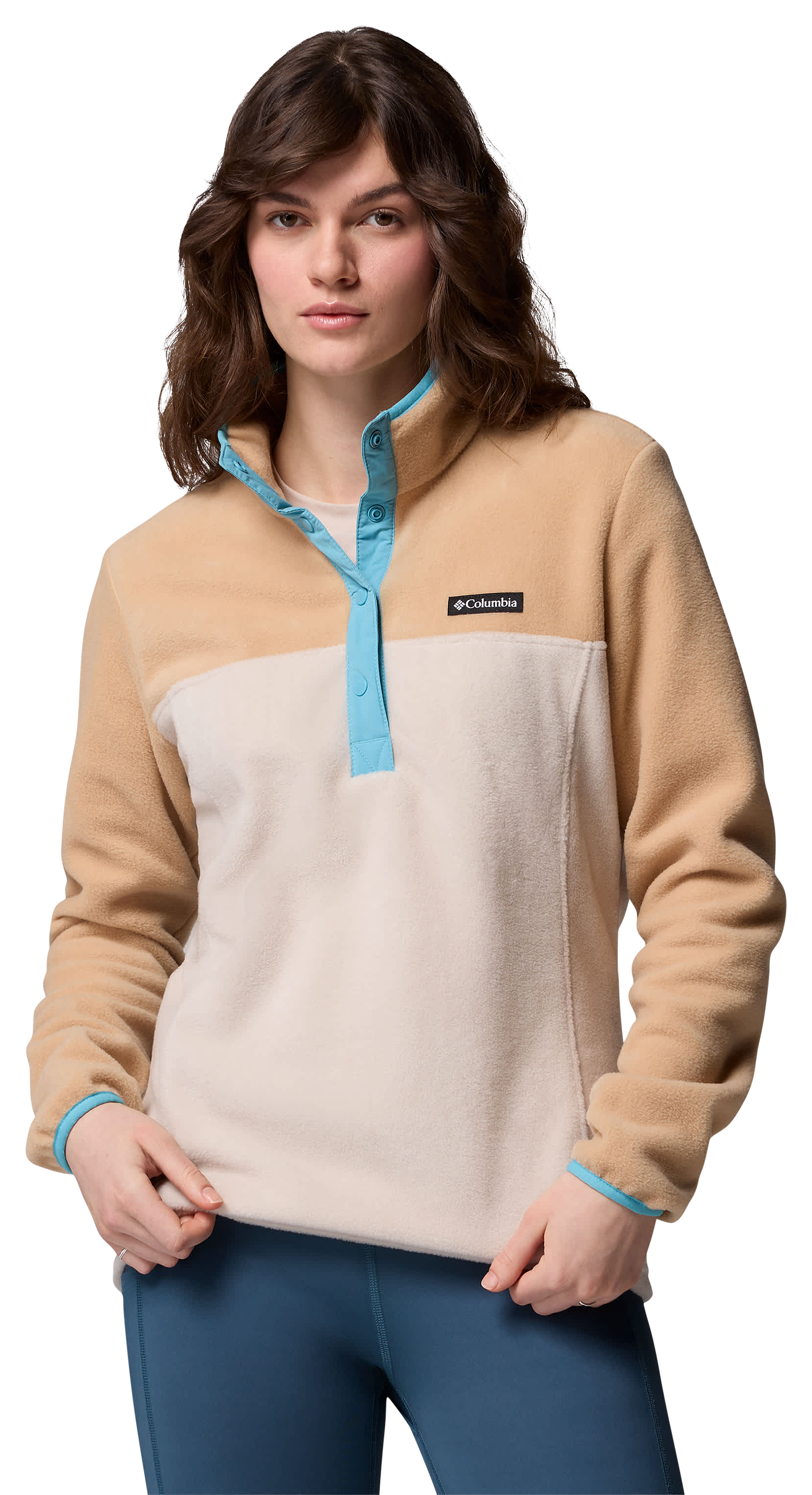 Image of Columbia Benton Springs II Half-Snap Pullover - Lavender Pearl/Shale Purple/Shark - Dark Stone/Canoe/Vintage Blue - L