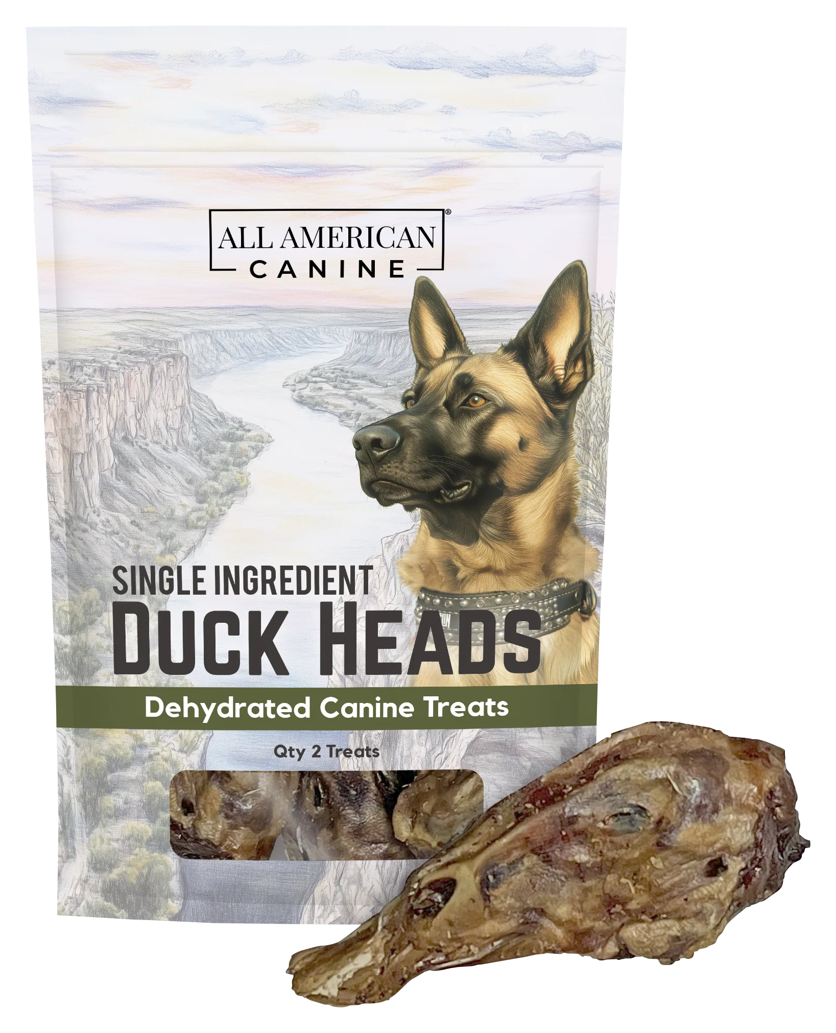 Image of All American Canine Dehydrated Duck Heads