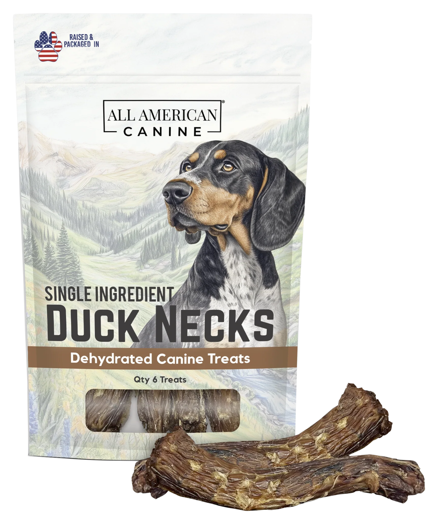 Image of All American Canine Dehydrated Duck Neck Treats
