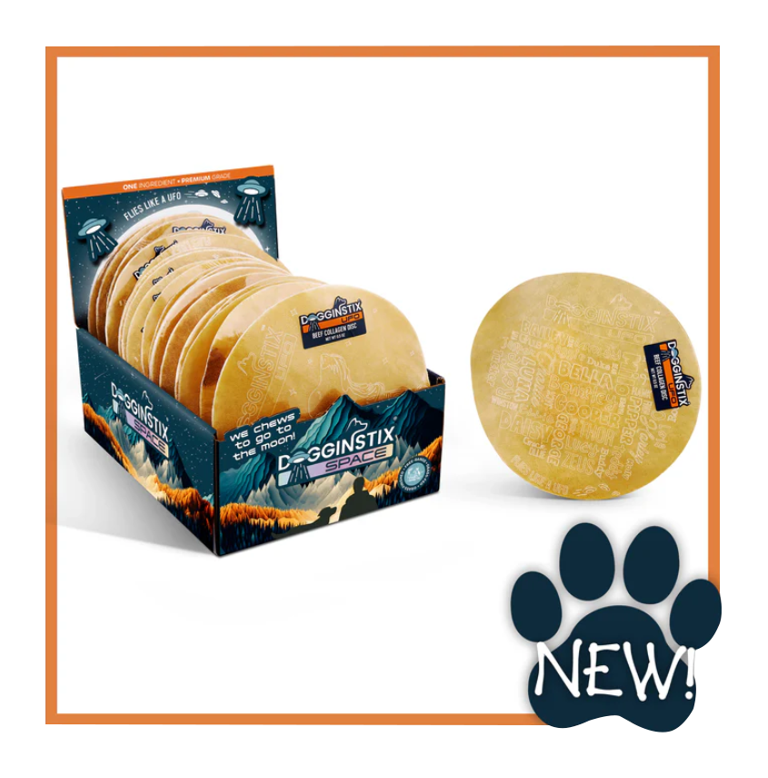 Image of DogginStix UFO Beef Collagen Discs for Dogs