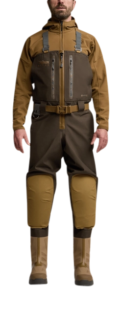 Image of SITKA Delta VentLite Zip GTX Hunting Waders for Men - Earth