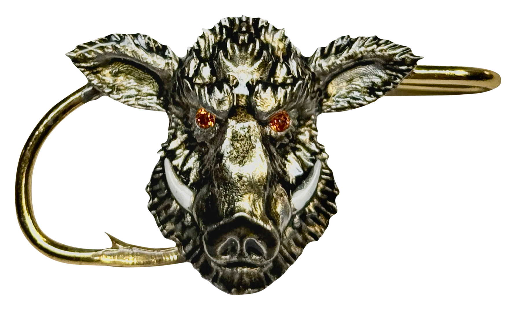 Image of Hookits Boar Head Hook Hat Pin Clip