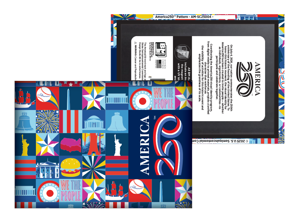 Image of America250 Pattern Magnet
