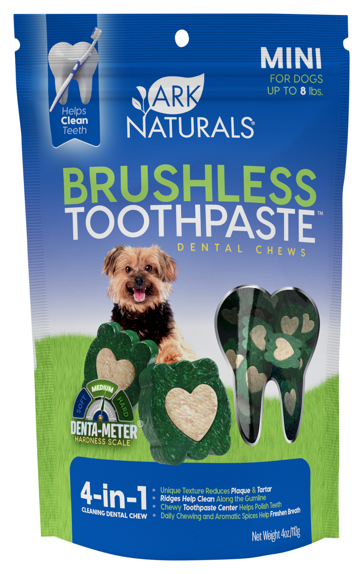 Image of Ark Naturals Mini Brushless Toothpaste Dental Chews for Dogs
