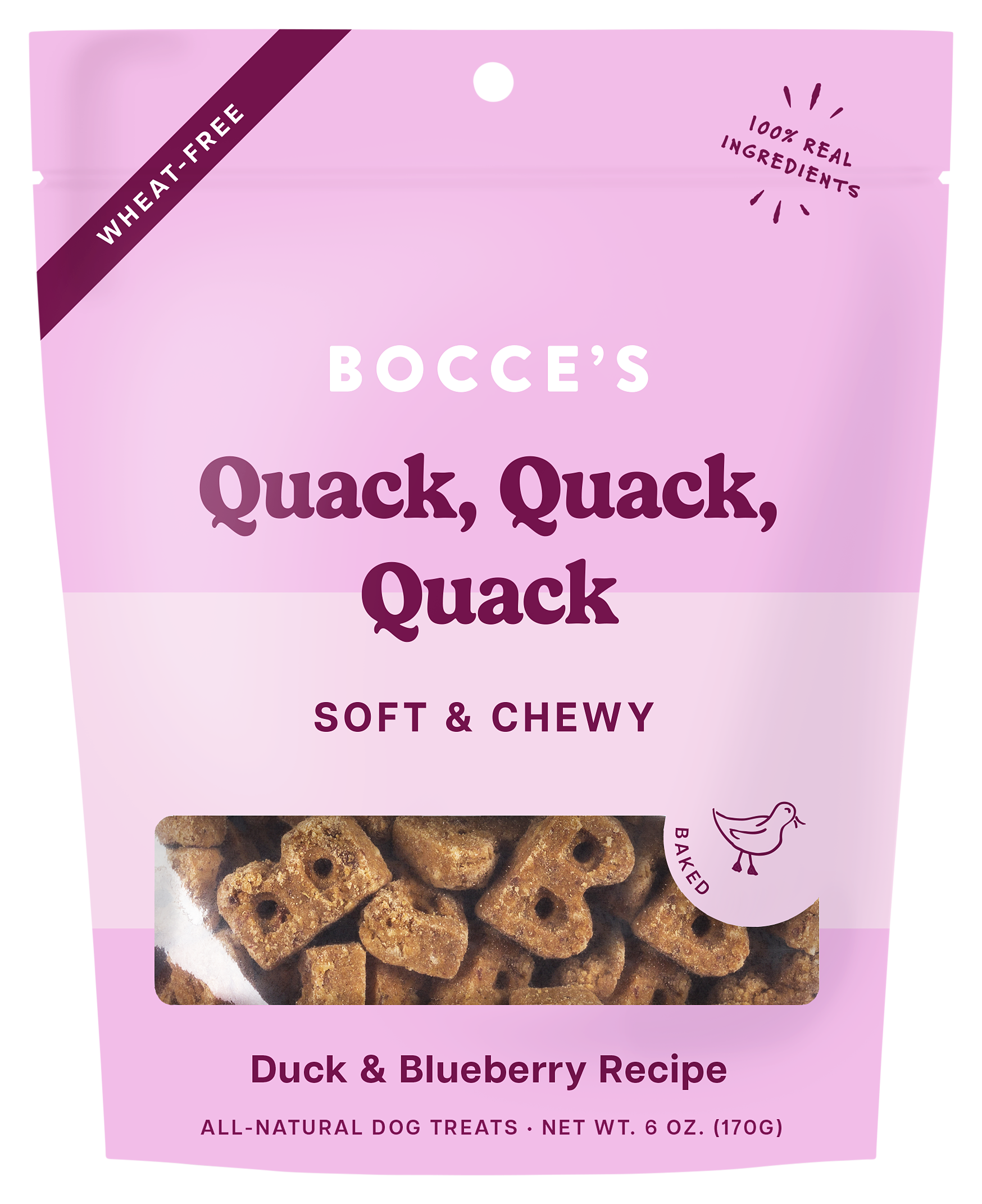 Image of Bocce's Quack, Quack, Quack Soft and Chewy Dog Treats
