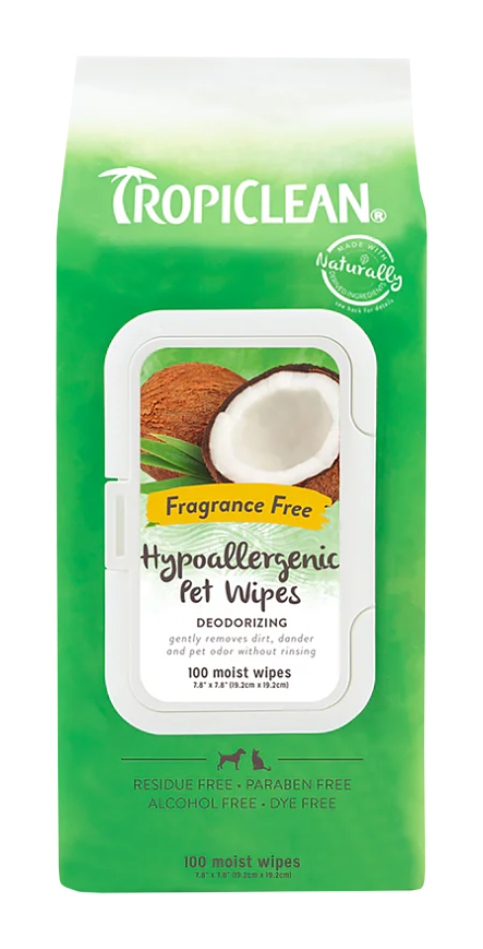 Image of TropiClean Hypoallergenic Pet Wipes