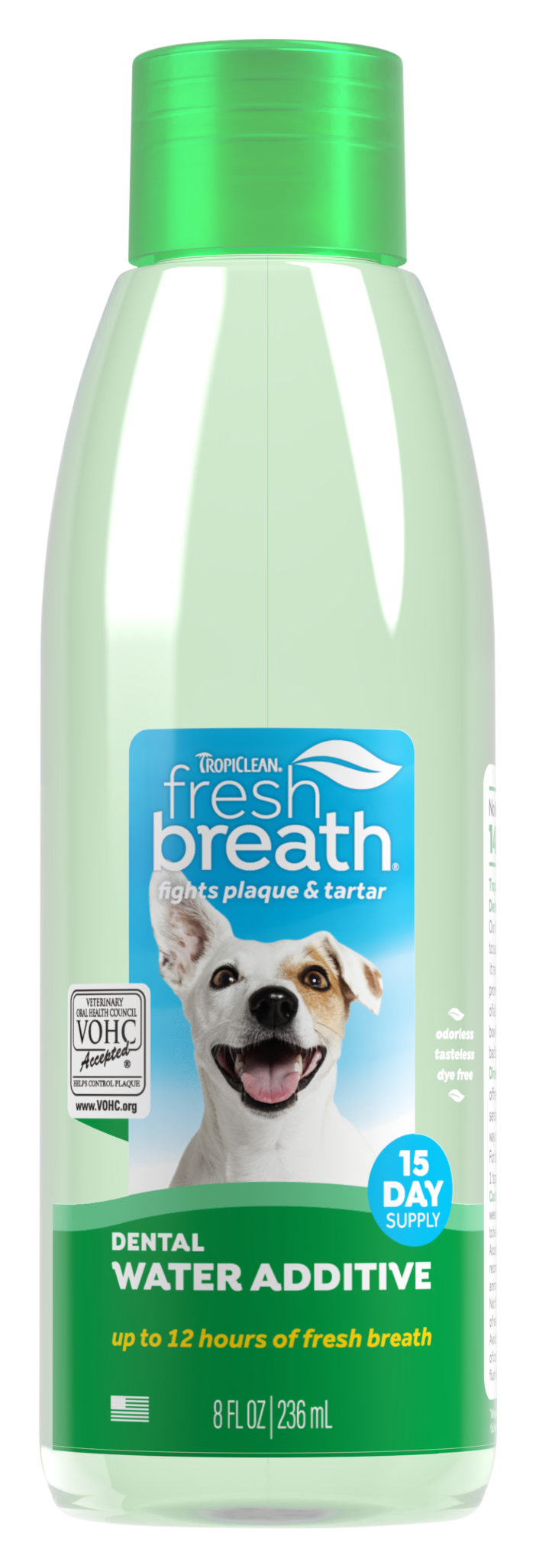 Image of TropiClean Fresh Breath Dental Water Additive for Pets - 8 oz.