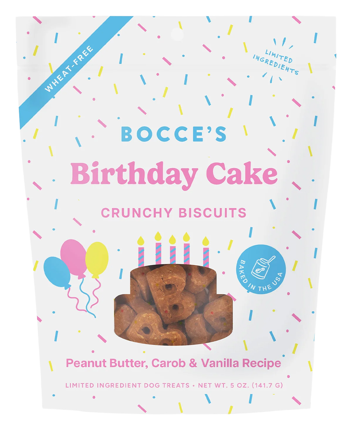 Image of Bocce's Bakery Birthday Cake Biscuit Dog Treats