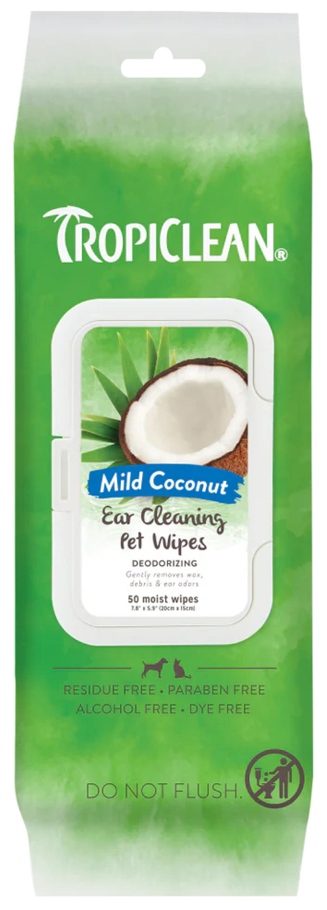 Image of TropiClean Cleansing Ear Wipes