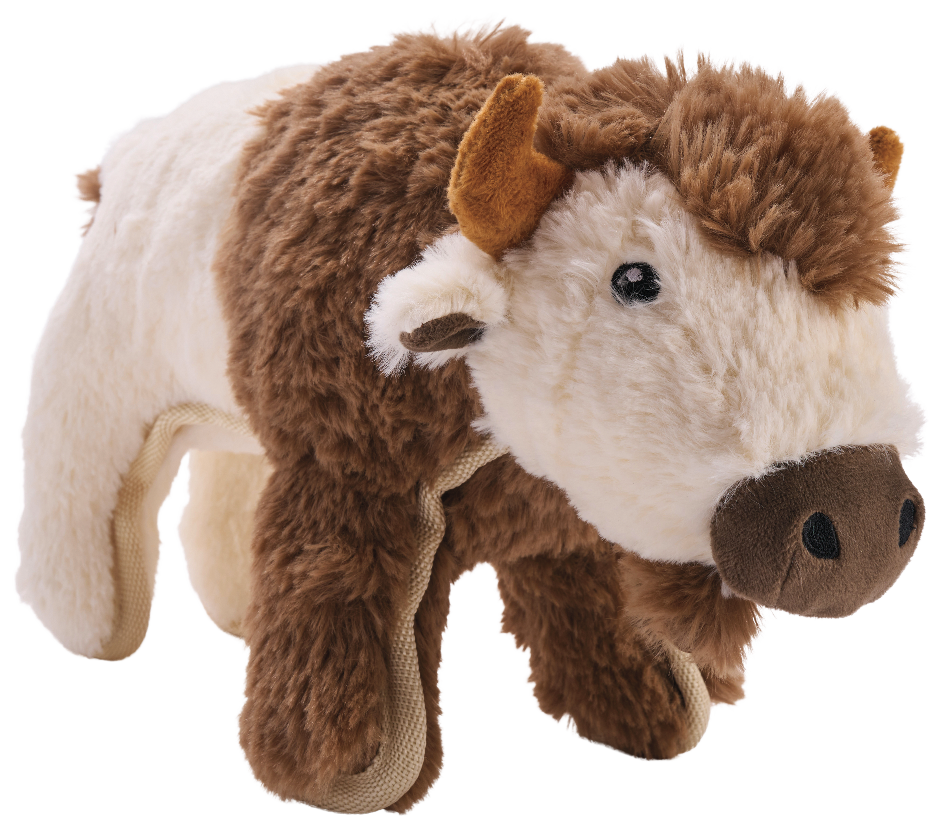 Bass Pro Shops Bass Pro Shops Bison Tough Plush Dog Toy - Cream/Brown - $12.99 at Bass Pro Shops