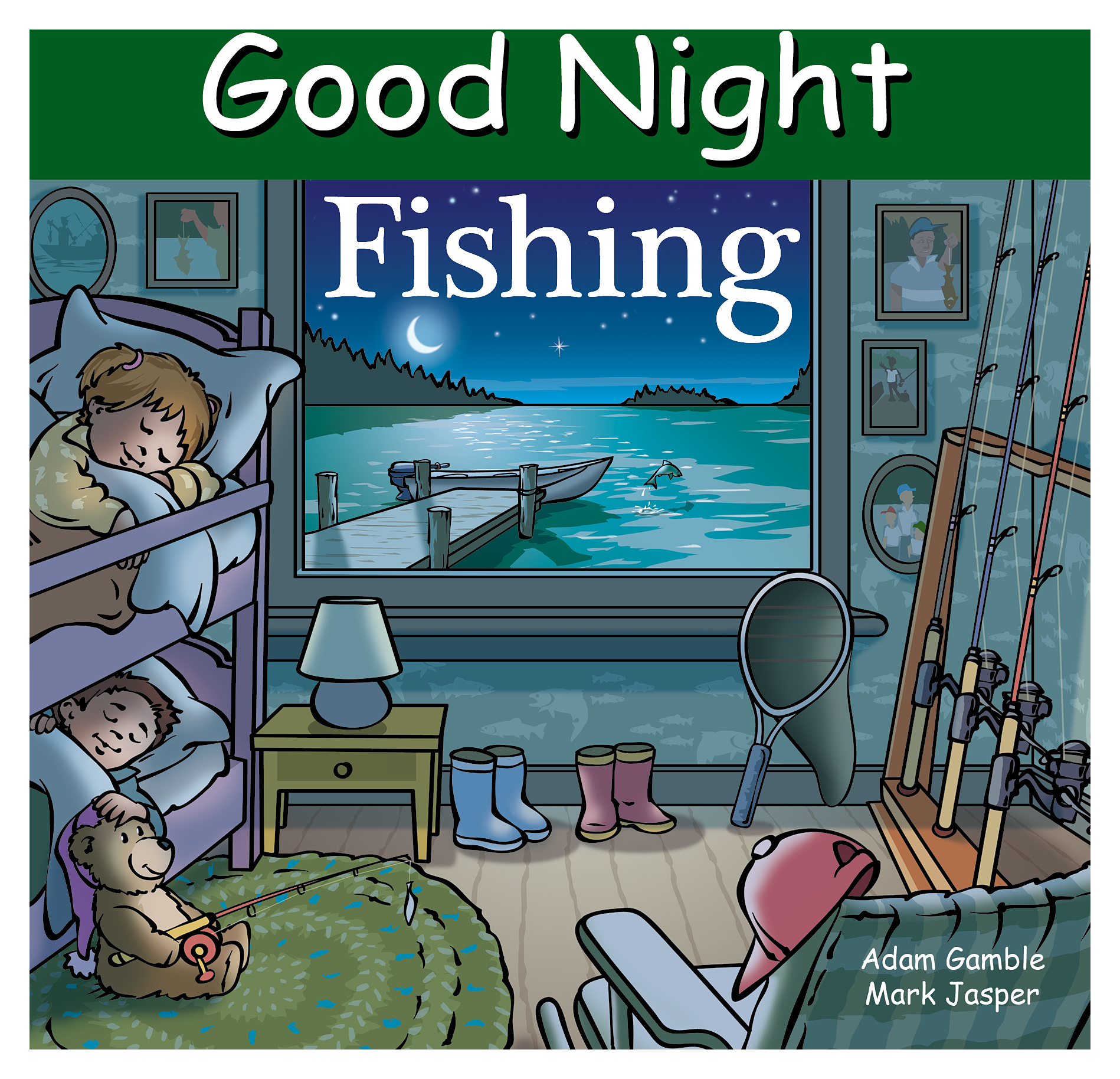 Image of Good Night Fishing Board Book by Adam Gamble and Mark Jasper