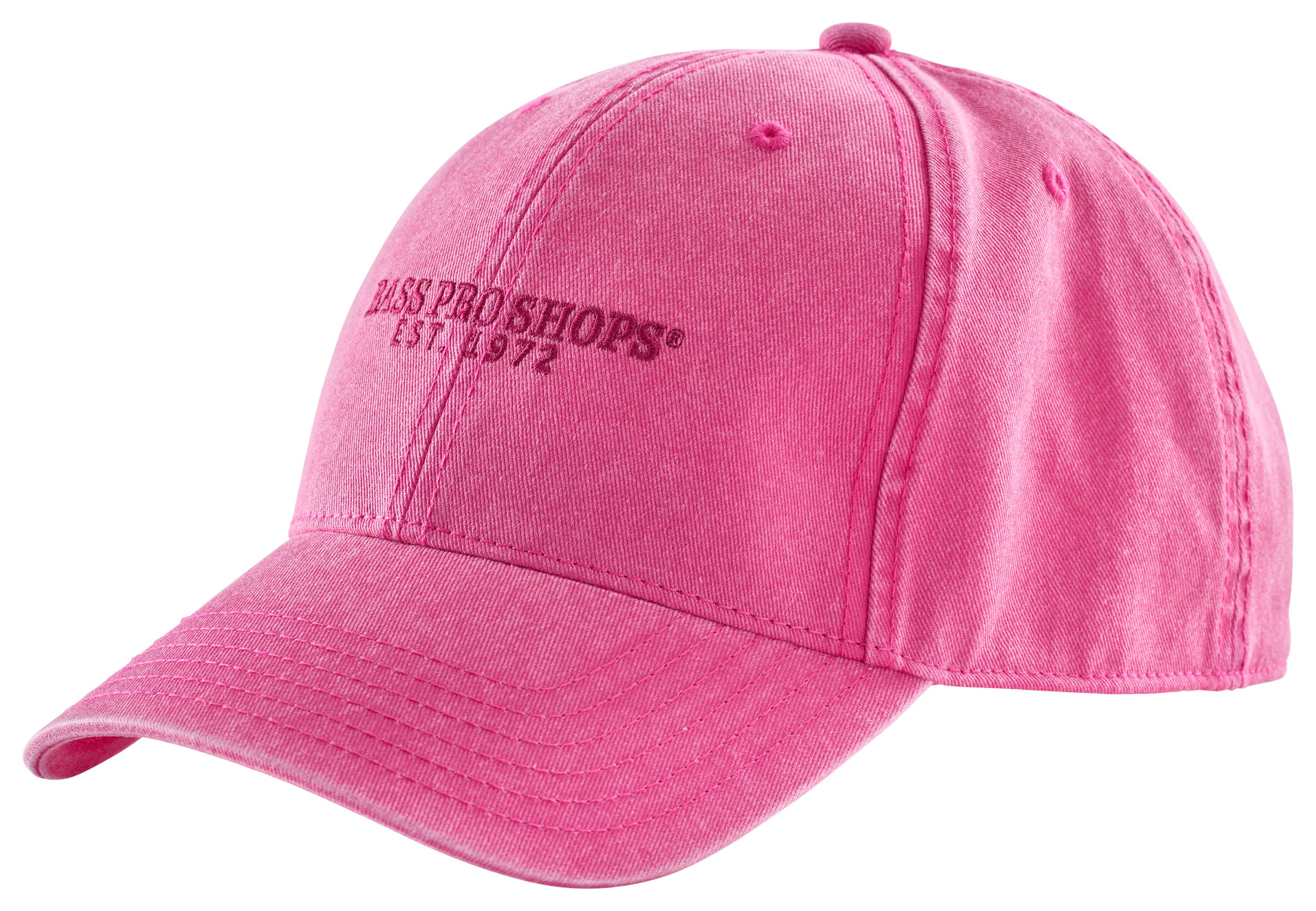 Image of Bass Pro Shops Pigment-Washed Twill Cap - Fuchsia Rose