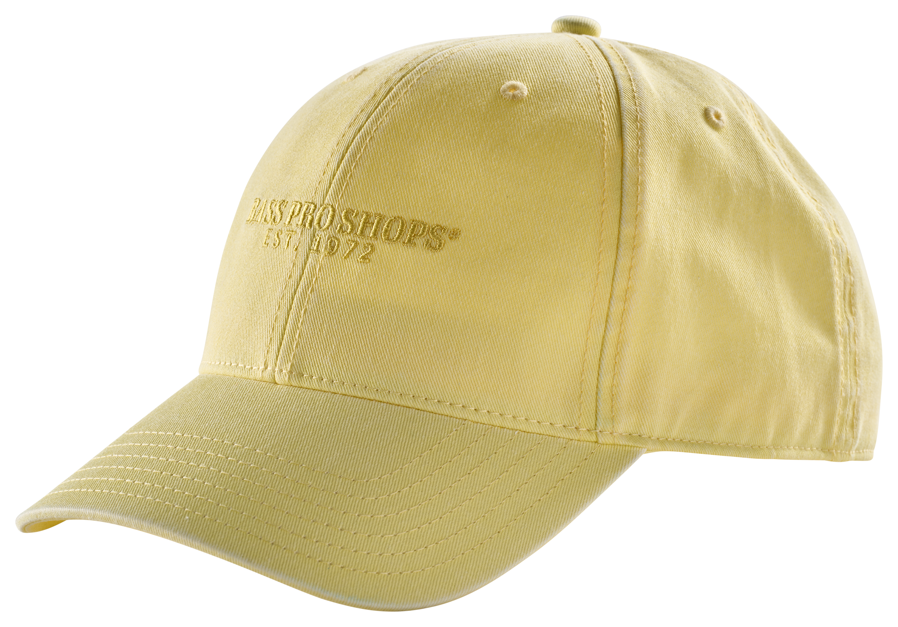 Image of Bass Pro Shops Pigment-Washed Twill Cap - Yellow Iris