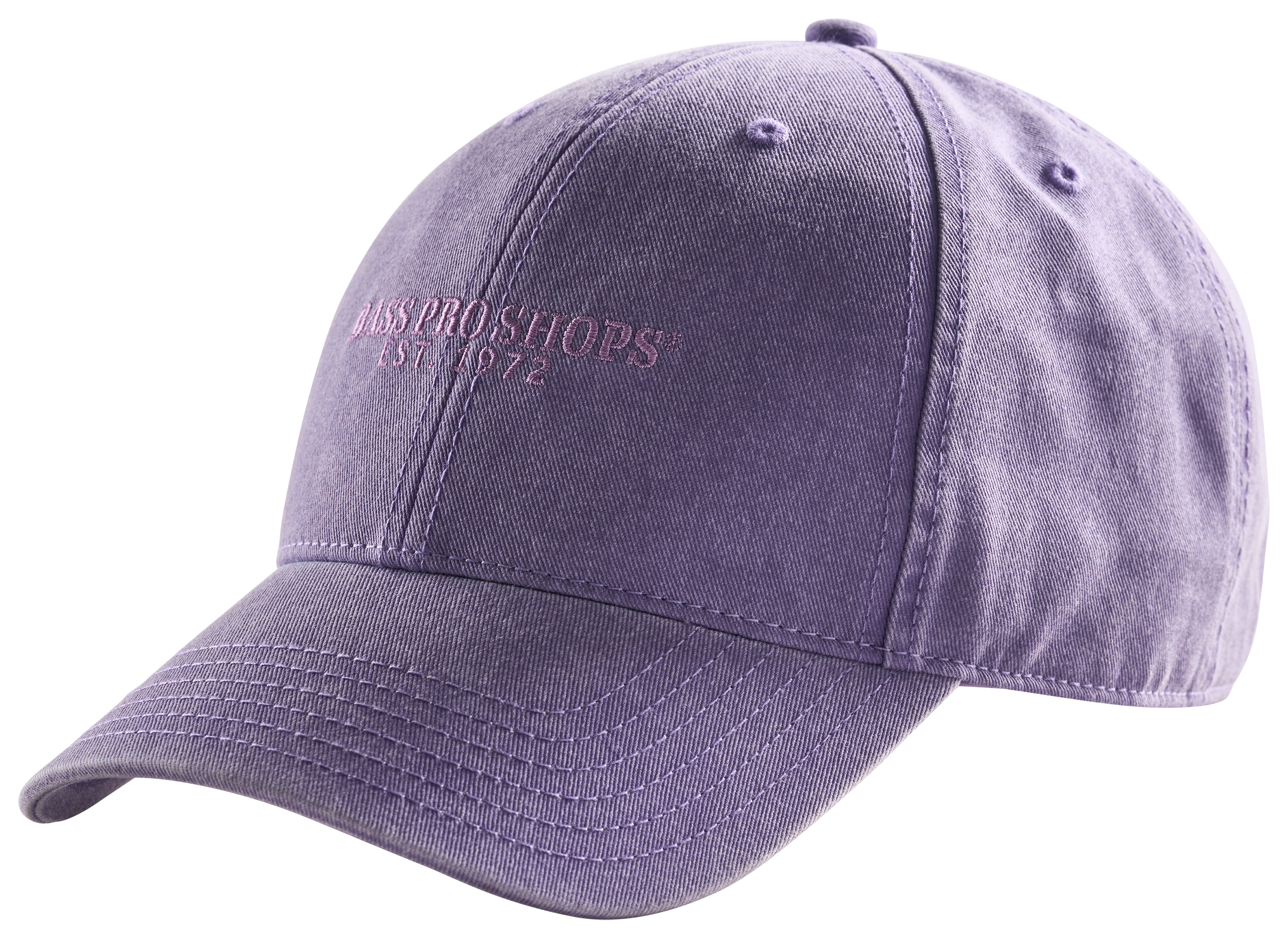 Image of Bass Pro Shops Pigment-Washed Twill Cap - Paisley Purple