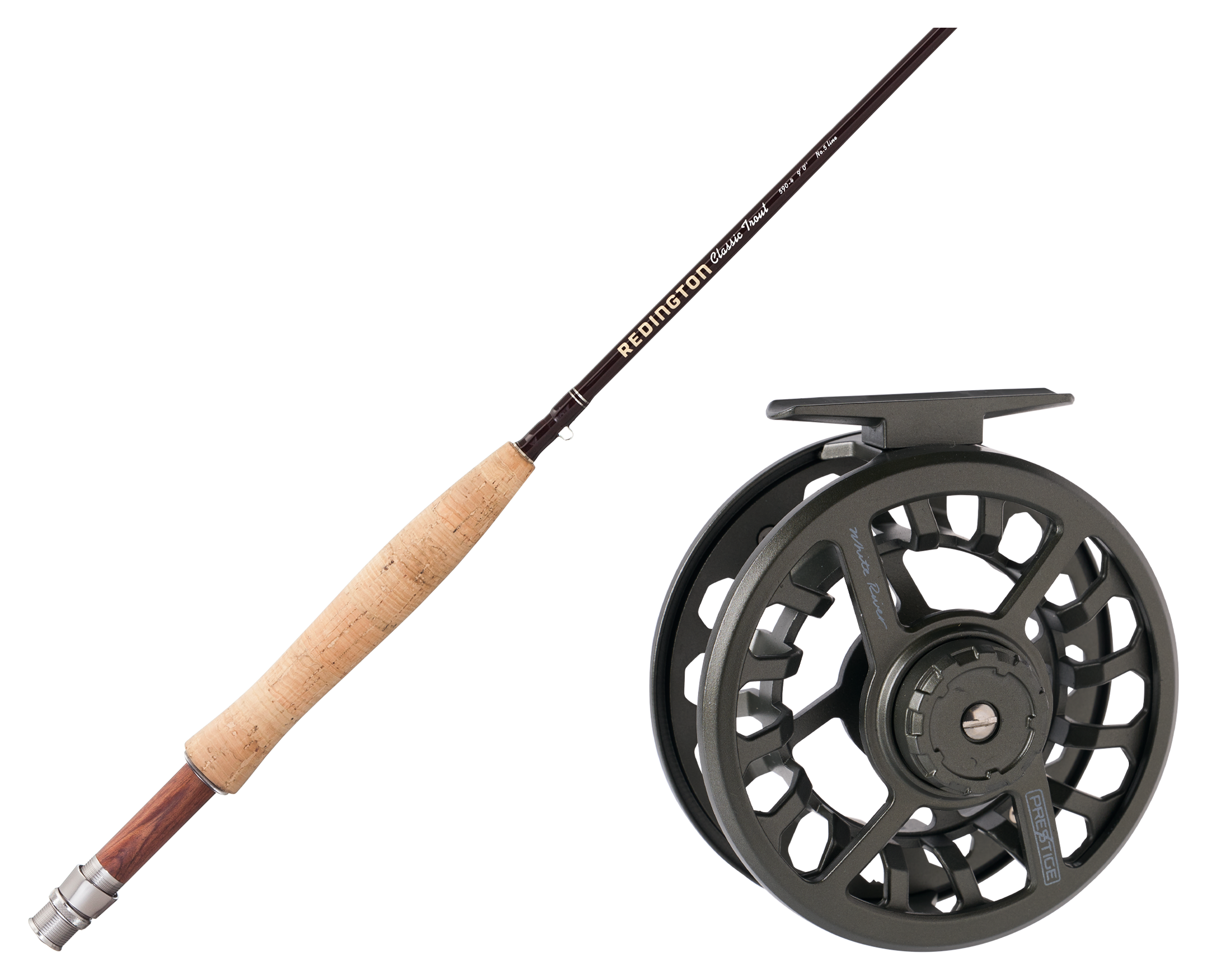 Image of Redington Classic Trout Fly Rod and White River Fly Shop Prestige Fly Reel Combo