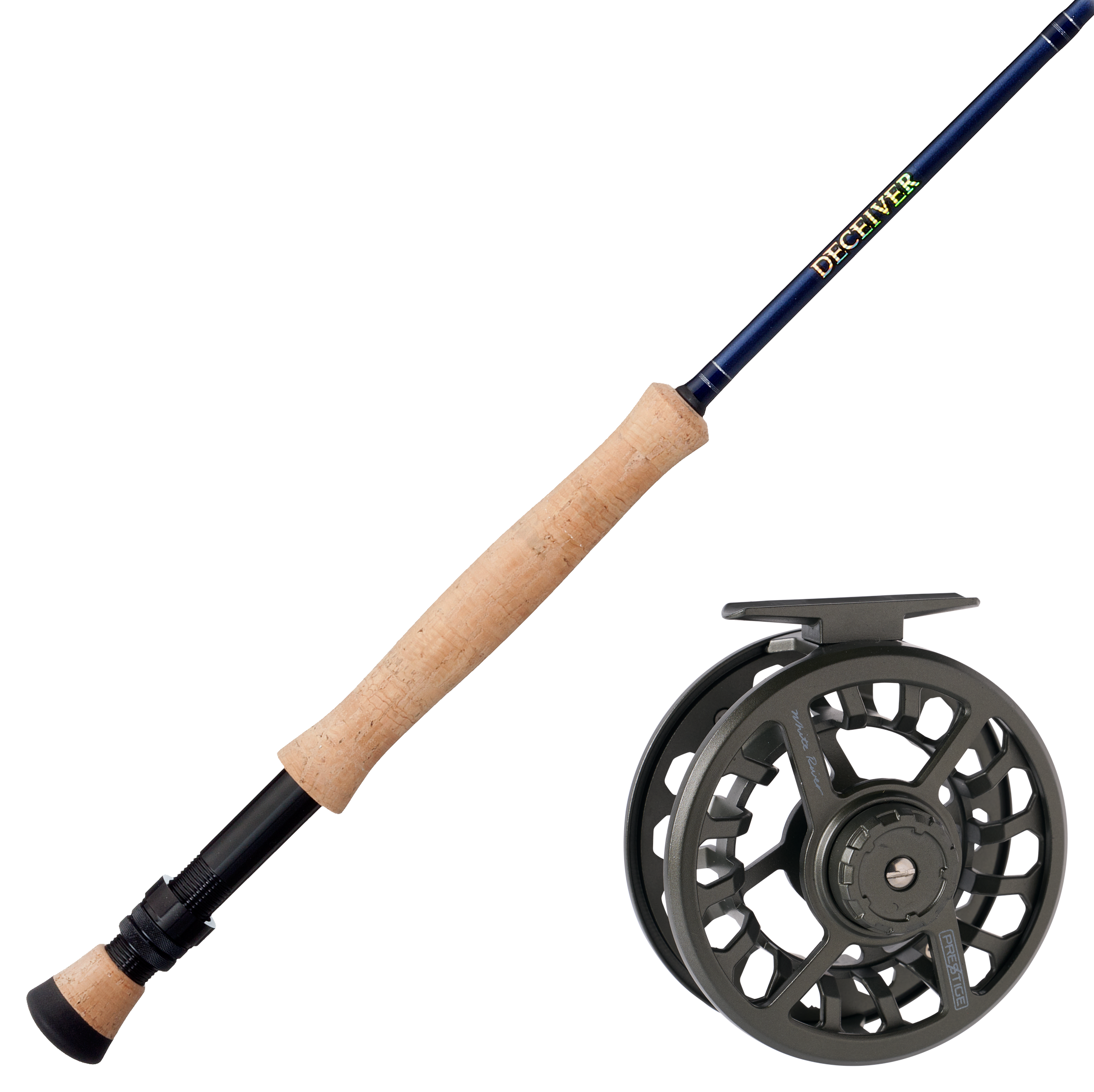 Image of World Wide Sportsman Deceiver Fly Rod and White River Fly Shop Prestige Fly Reel Combo - 7 wt. - 9'