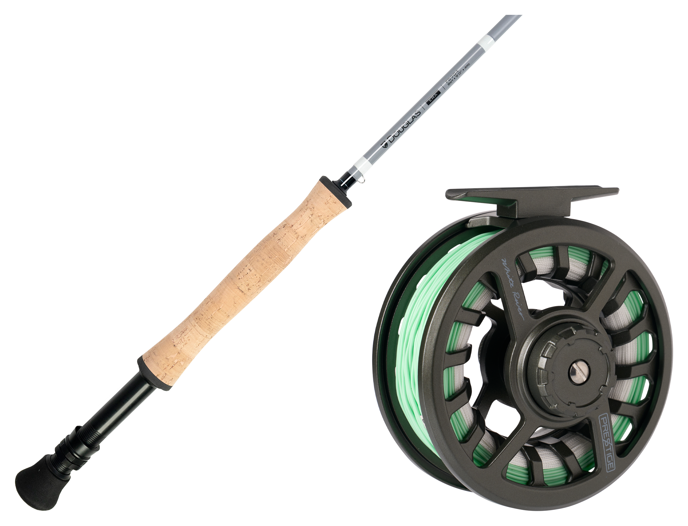 Douglas Outdoors ERA Fly Rod and White River Fly Shop Prestige Loaded Fly Reel Combo - 8 wt. - 9'